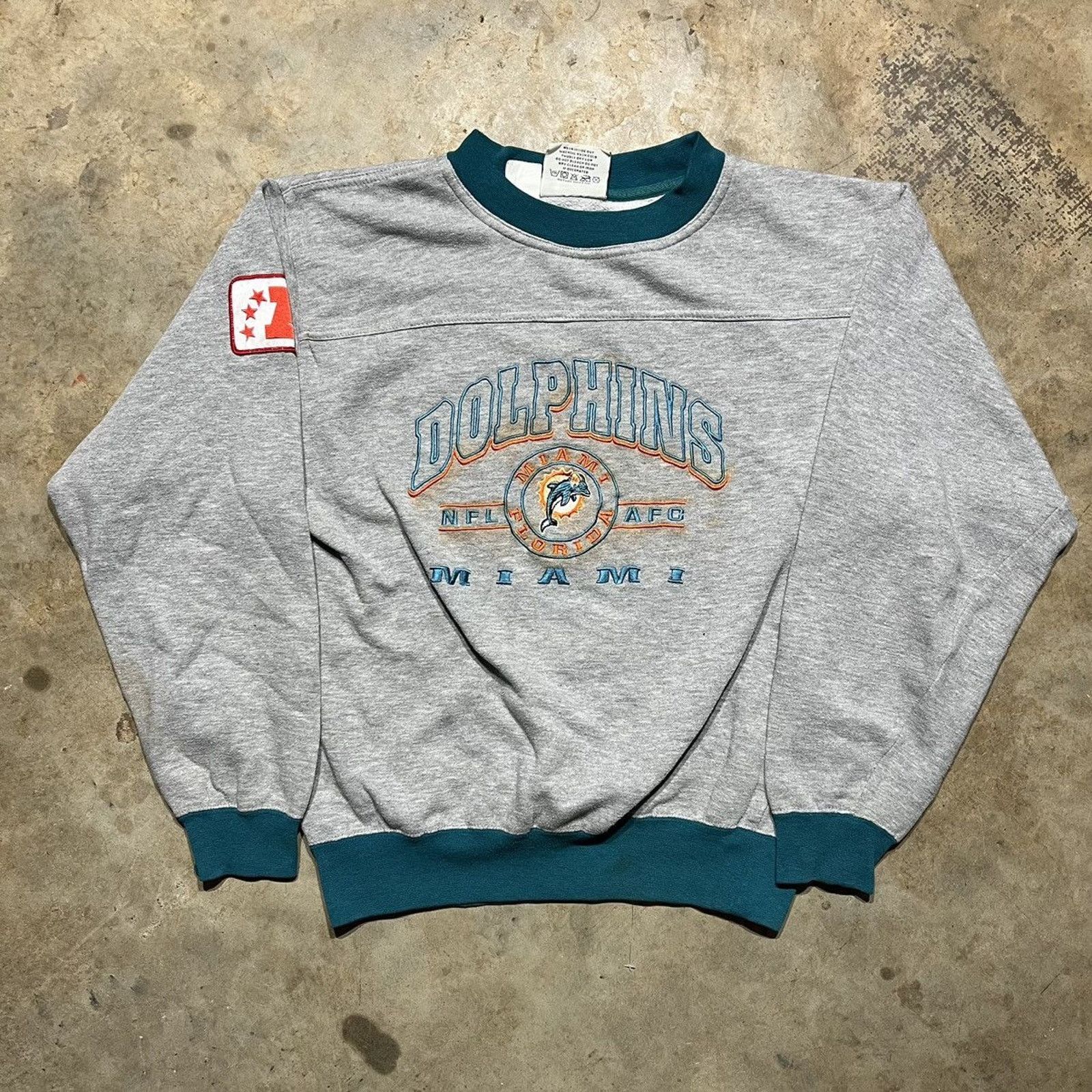 Vintage 90s Lee Sports Miami Dolphins Crewneck shops