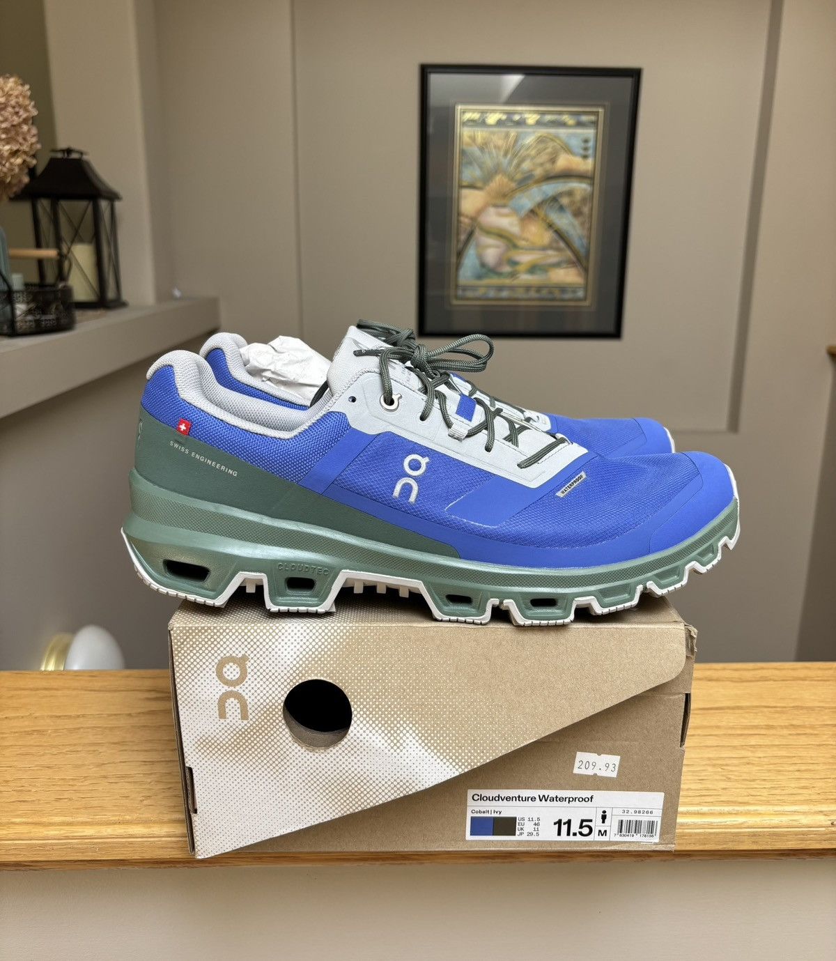 On On Cloudventure Waterproof Cobalt Runners Size US 11.5 / EU 44-45 - 1 Preview
