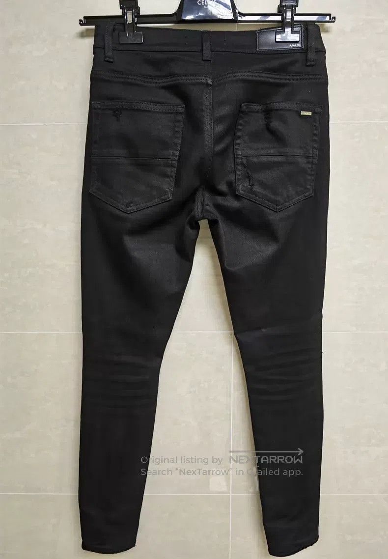 Amiri Amiri Black Ripped Denim Pants Size US 29 - 2 Thumbnail