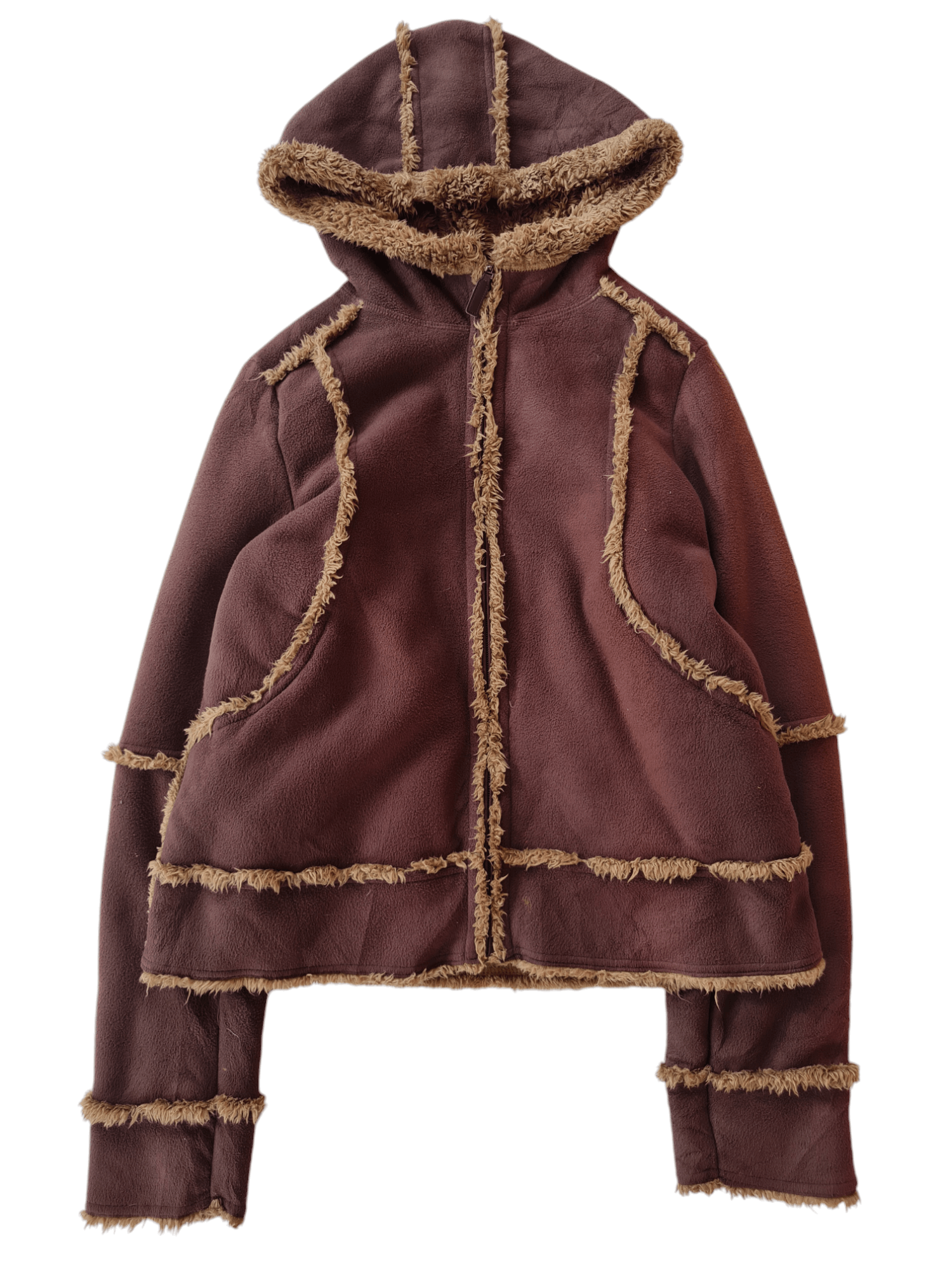 Uniqlo × Vintage Vintage Fleece Jacket Uniqlo Brown Size US M / EU 48-50 / 2 - 2 Thumbnail