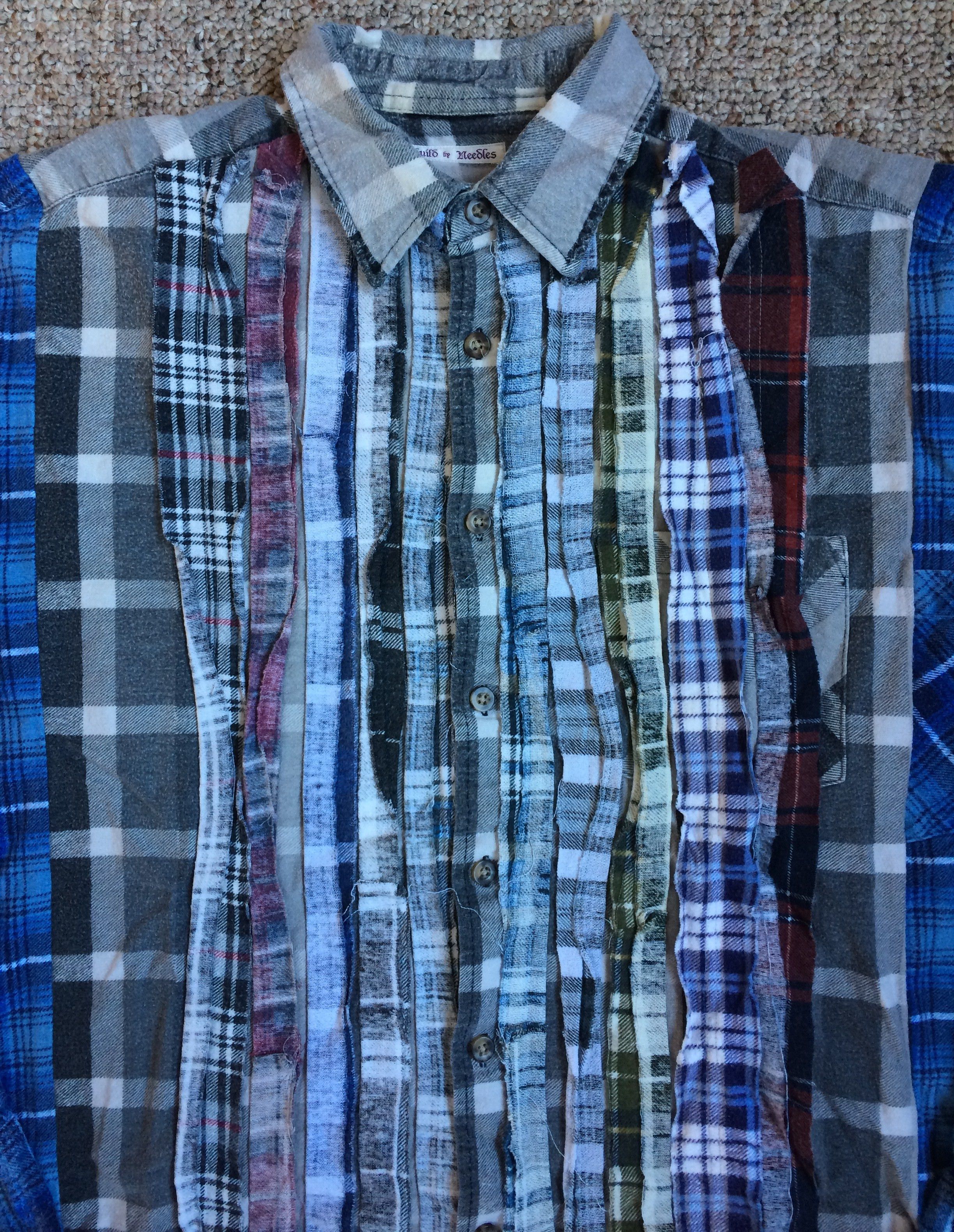 Needles Rebuild by Needles Wide Ribbon Cut Flannel Size US XL / EU 56 / 4 - 2 Thumbnail