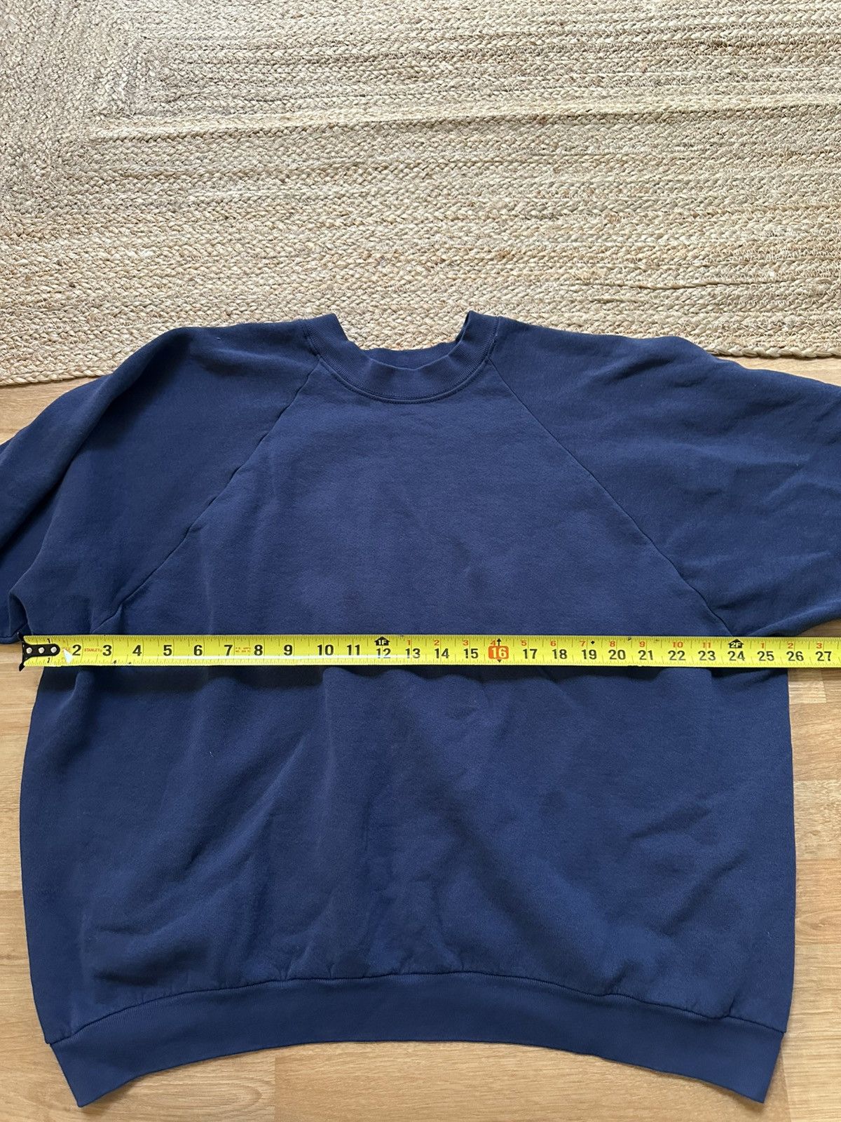 Vintage Vintage faded navy blue crewneck Size US XL / EU 56 / 4 - 2 Thumbnail