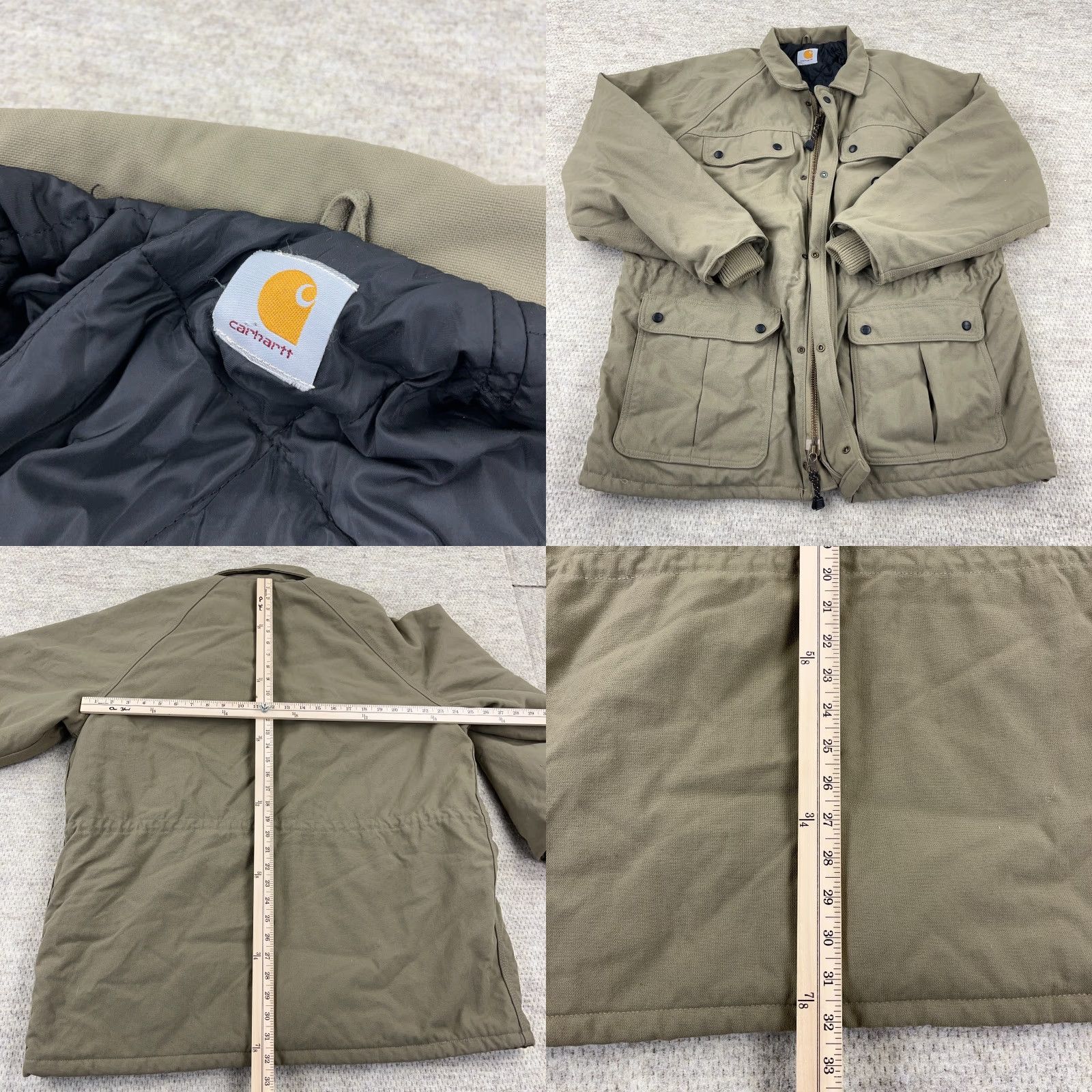 Carhartt VINTAGE Carhartt Jacket Chore Coat Duck Canvas Large C41 Quilted Lined Brown Mens USA 90s Winter Fall Spring Shirt/Jacket Size US L / EU 52-54 / 3 - 8 Thumbnail