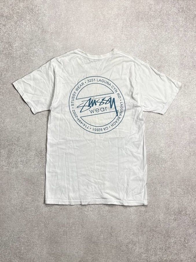 VINTAGE STUSSY LAGUNA BOXY T-SHIRT Y2K S