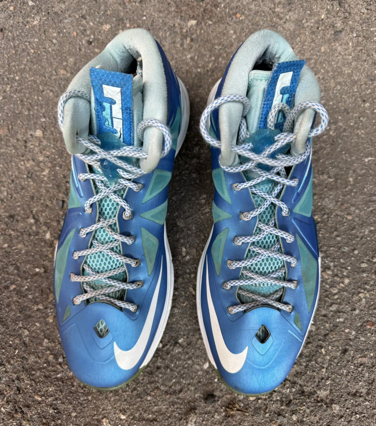 Nike Nike Lebron James 10 Blue Dimond men shoes sneakers 12.5 Us Size US 12.5 / EU 45-46 - 5 Thumbnail
