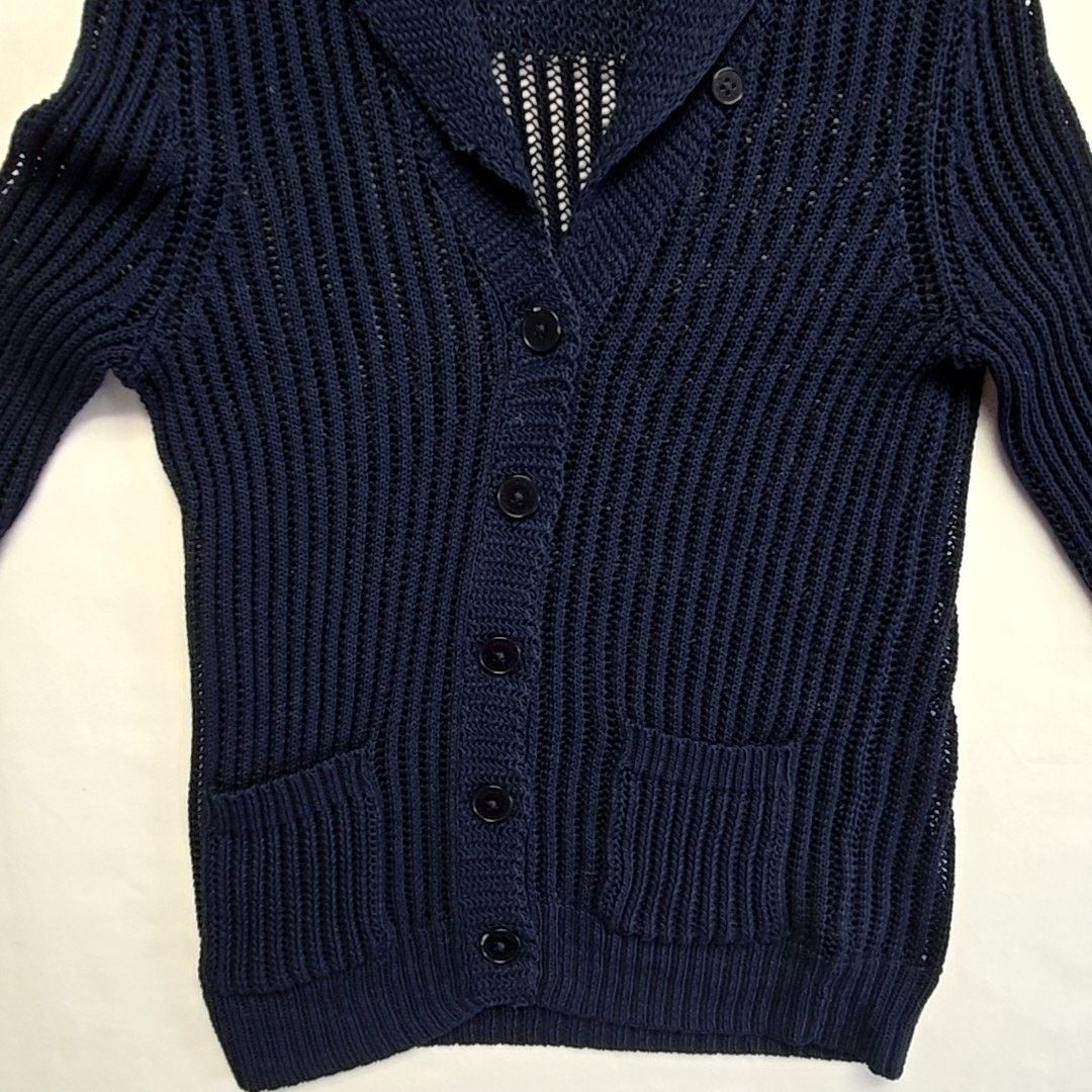Lauren Ralph Lauren Lauren Ralph Lauren Navy Blue Knit Cardigan Sweater Small Size S / US 4 / IT 40 - 2 Thumbnail