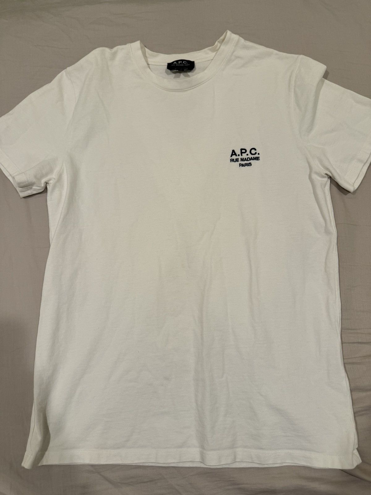 A.P.C. A.P.C White Tee Size US M / EU 48-50 / 2 - 1 Thumbnail