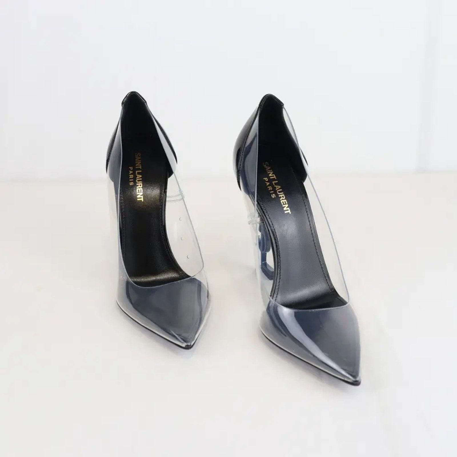 Saint Laurent Paris o1rshd1 Opyum 110 Pump in Nero/Transparent Size US 9 / IT 39 - 3 Thumbnail