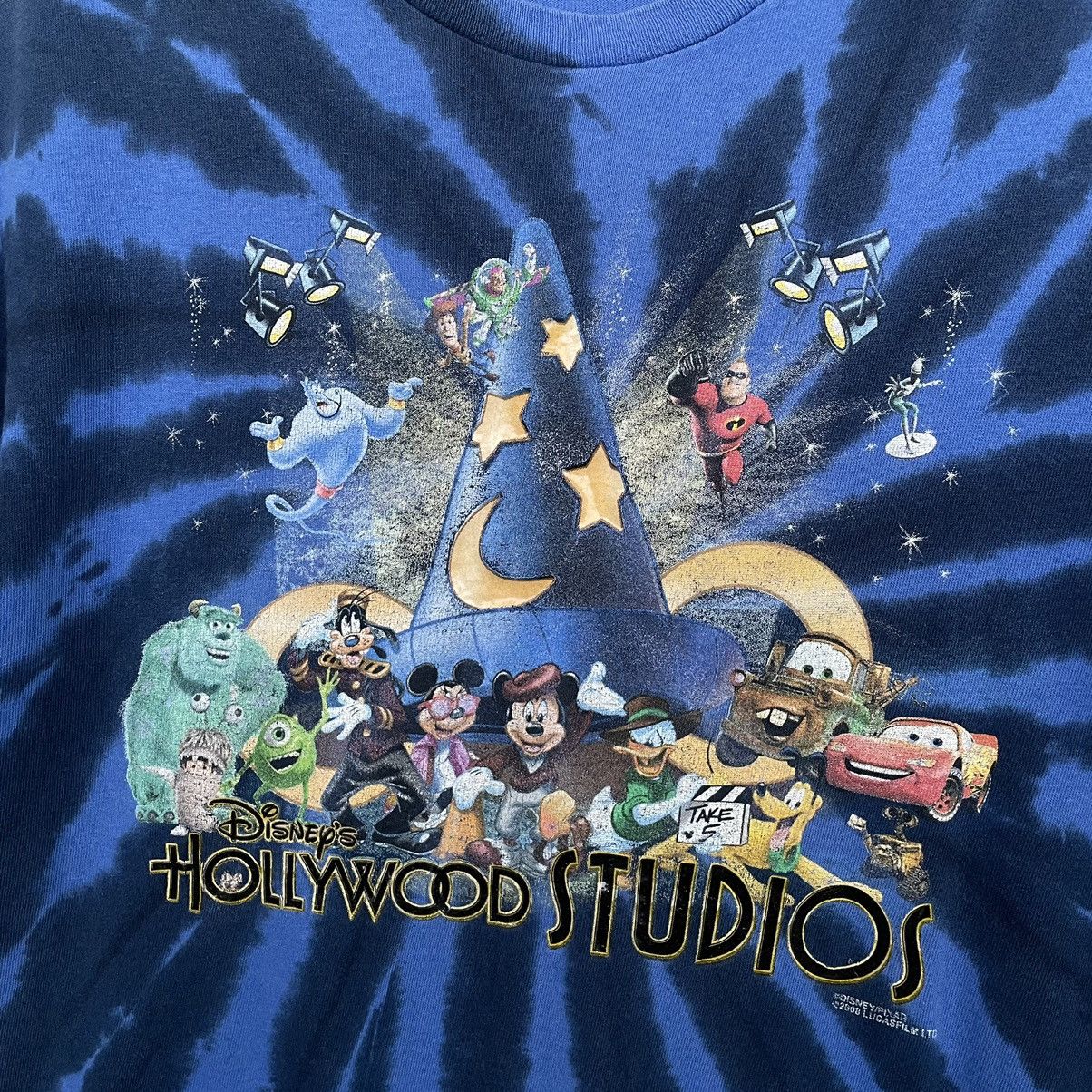 Universal Studios × Vintage Vintage 2008 Disney Pixar Hollywood Studios Tie Dye Tee Size US M / EU 48-50 / 2 - 2 Thumbnail