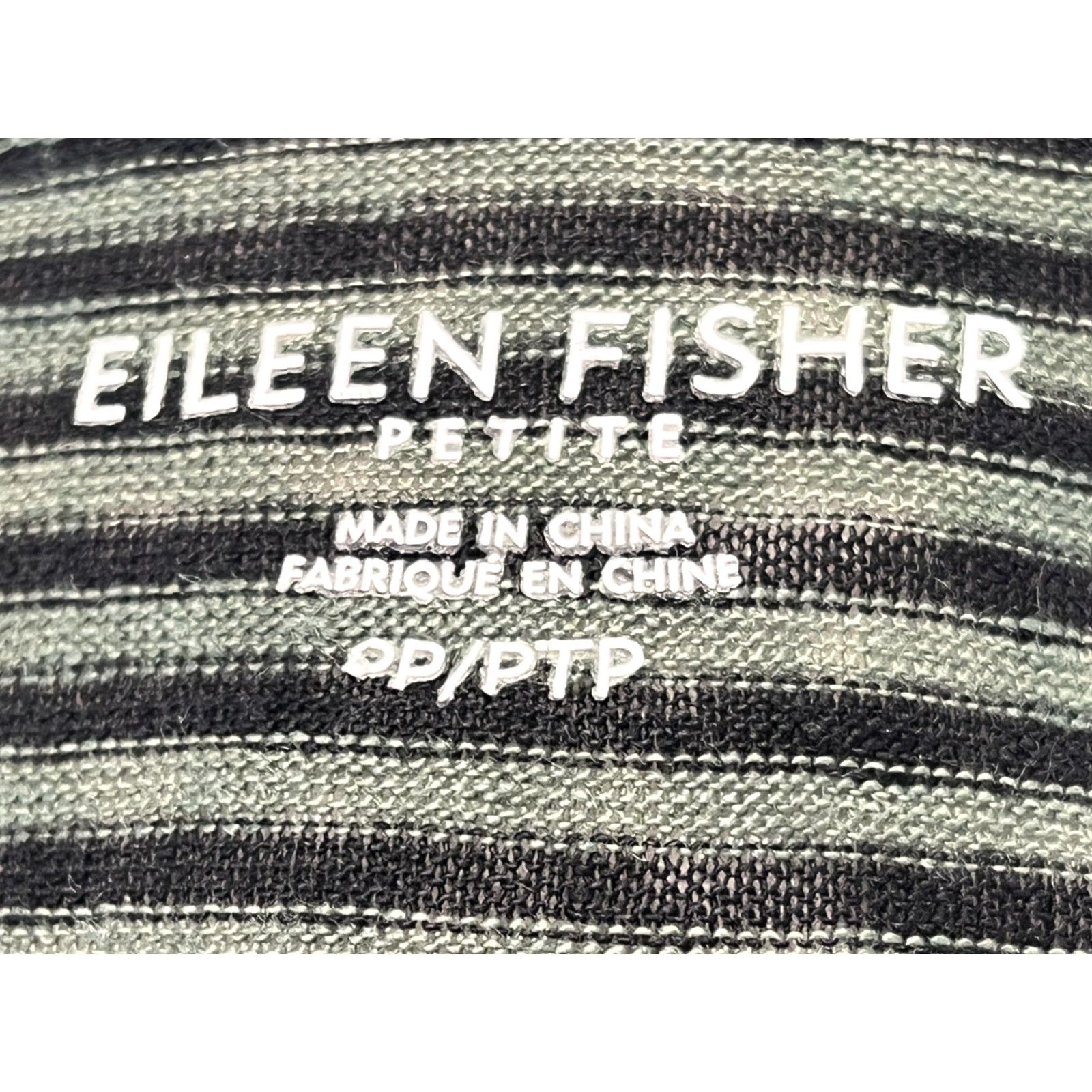 Eileen Fisher VINTAGE Eileen Fisher 100% Organic Linen Dress Striped PP Petites Knee Length Pockets Womens Short Sleeve T-Shirt Dress Green & Black NWOT Lagenlook Size XXS / US 00 / IT 34 - 6 Thumbnail