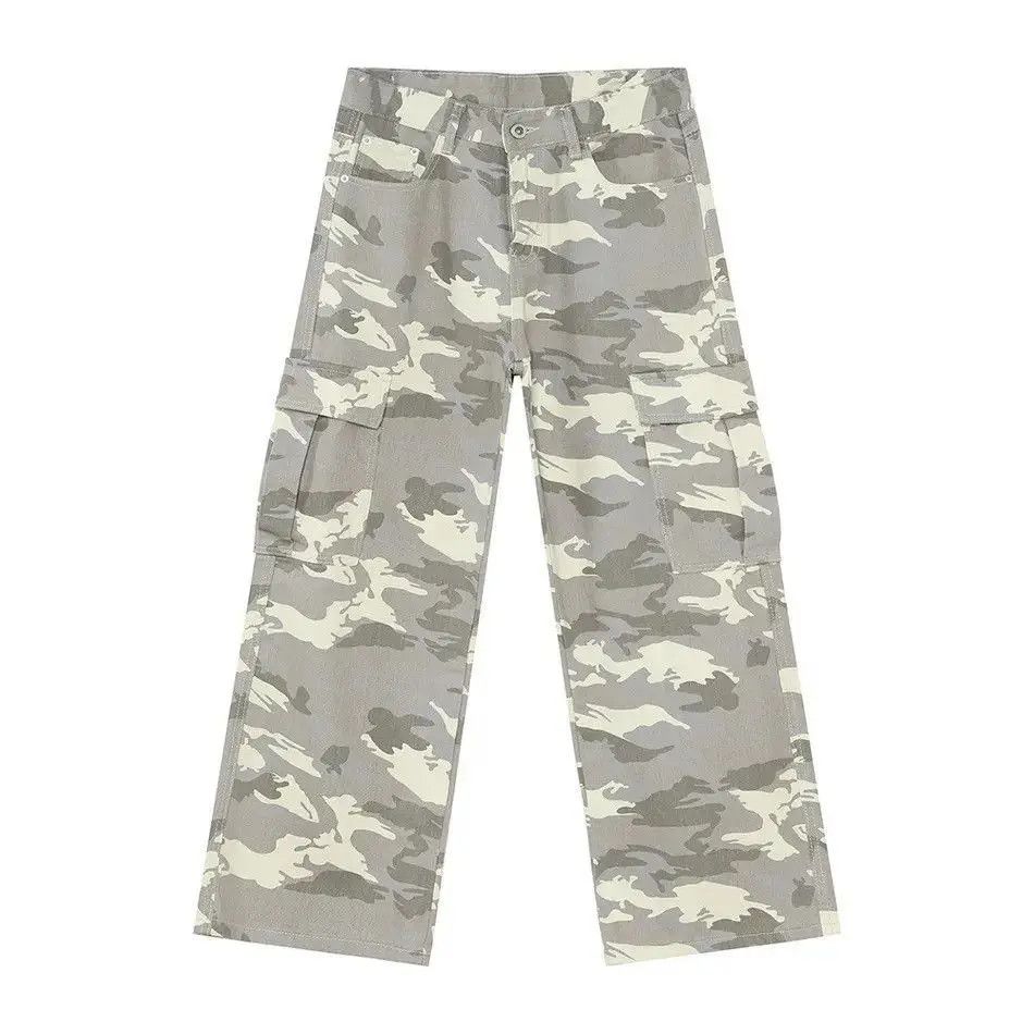 Japanese Brand Retro loose camouflage pocket jeans Size US 32 / EU 48 - 5 Thumbnail