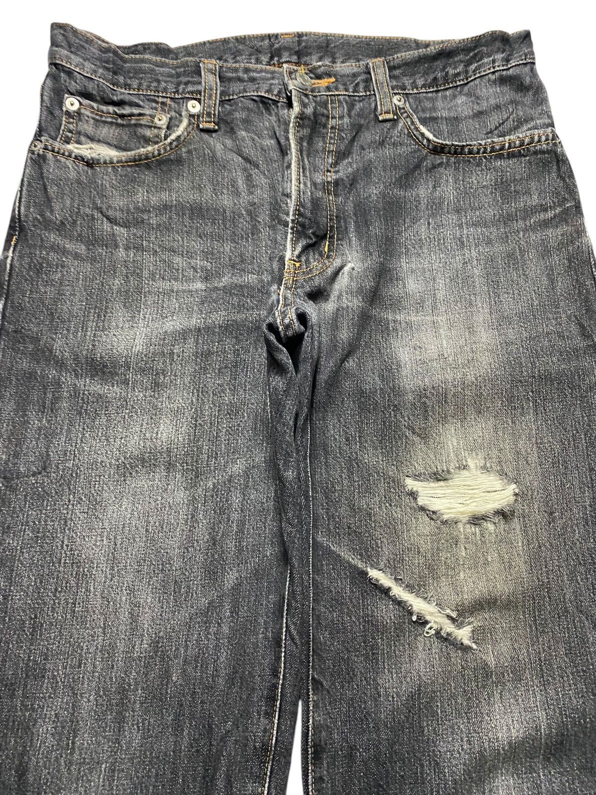 Edwin Vintage Edwin Japan Denim Tears Distressed Loose Slim Jeans Size US 32 / EU 48 - 3 Thumbnail
