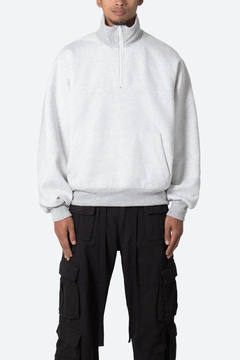 MNML Grey quarter zip sweater Size US L / EU 52-54 / 3 - 2 Thumbnail