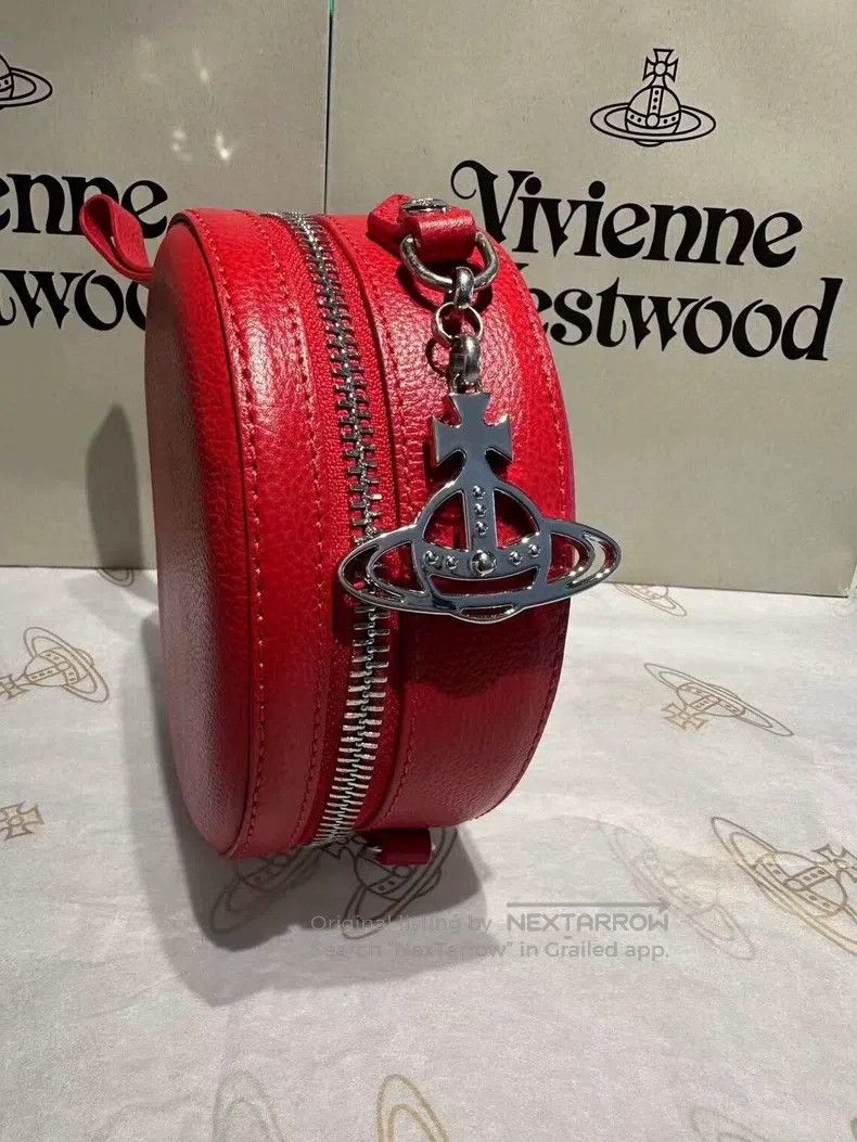Vivienne Westwood Vivienne Westwood size os Red cowhide round bag Size ONE SIZE - 2 Thumbnail
