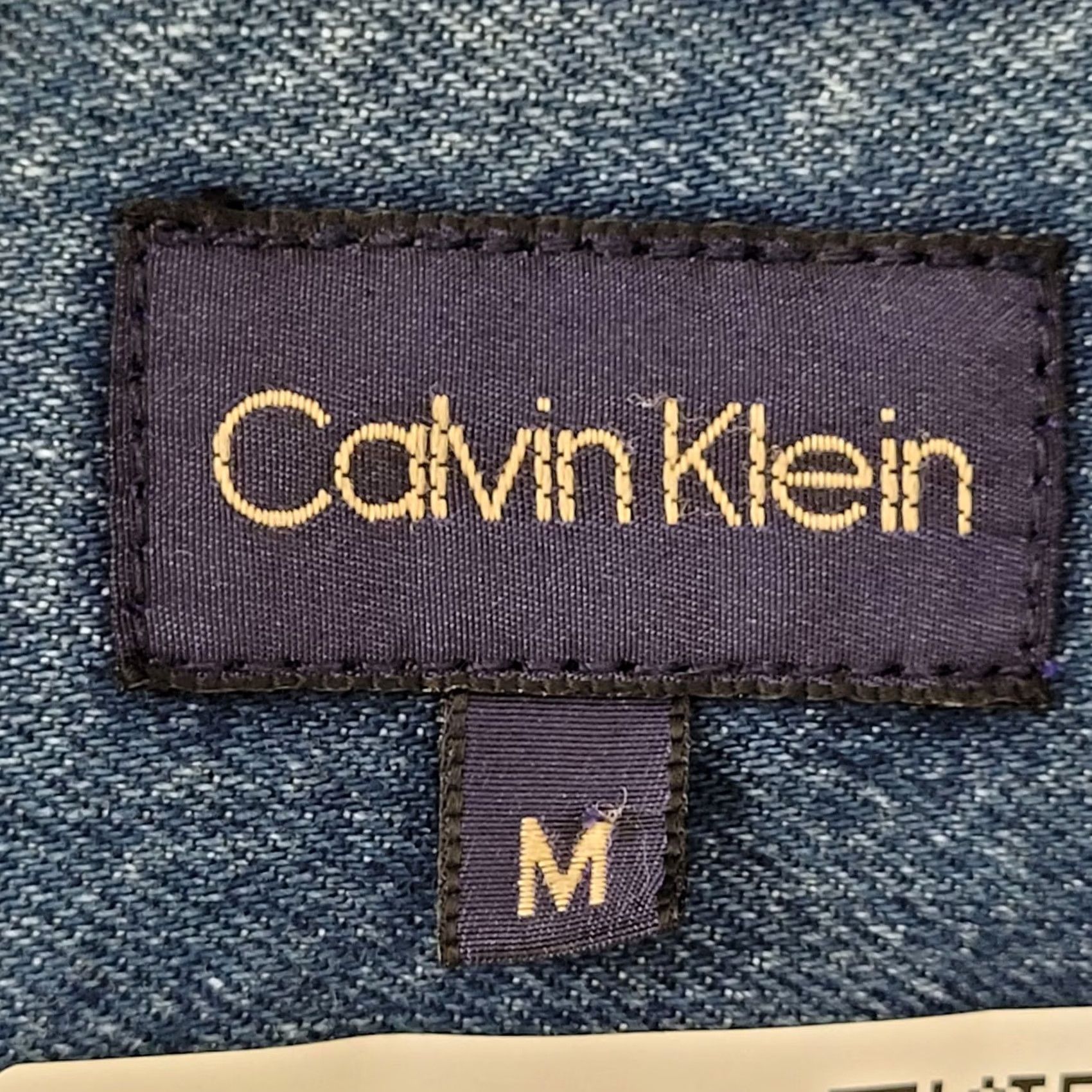 Calvin Klein VINTAGE Calvin-Klein Denim Jacket Womens Medium 20x24 Blue Denim Jacket 90s Casual Womens Medium Blue 90s Calvin Klein Jacket Size 4XL / US 24-26 - 6 Thumbnail