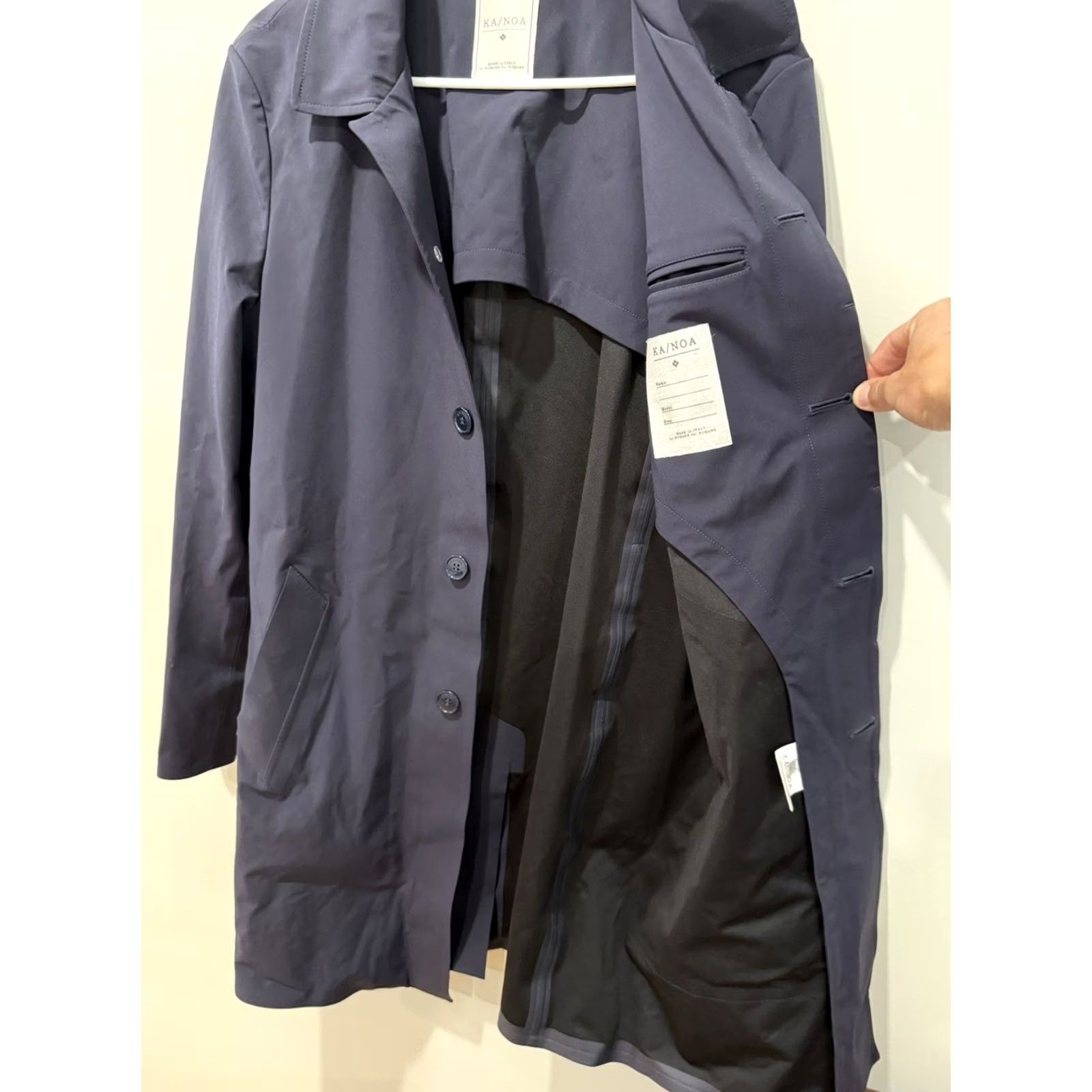 Vintage Ka/Noa Trench Coat Jacket Men's Blue Size 46 Travel Size US S / EU 44-46 / 1 - 4 Thumbnail