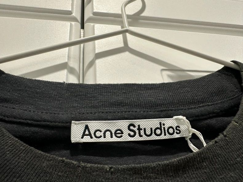 Acne Studios Acne Studios Black loose solid-color short-sleeved T-shirt Size US XS / EU 42 / 0 - 2 Thumbnail