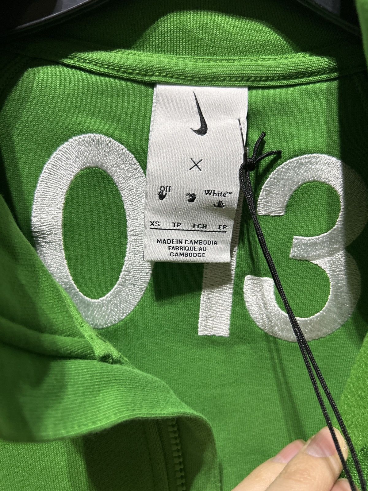 Nike × Off-White Nike x Off-White MC Track Jacket Kelly Green Size XS Size US XS / EU 42 / 0 - 9 Thumbnail