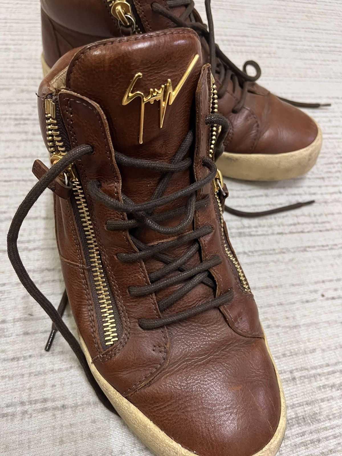 Giuseppe Zanotti × Vintage Guiseppe zanotti leather boots Size US 8.5 / EU 41-42 - 2 Thumbnail
