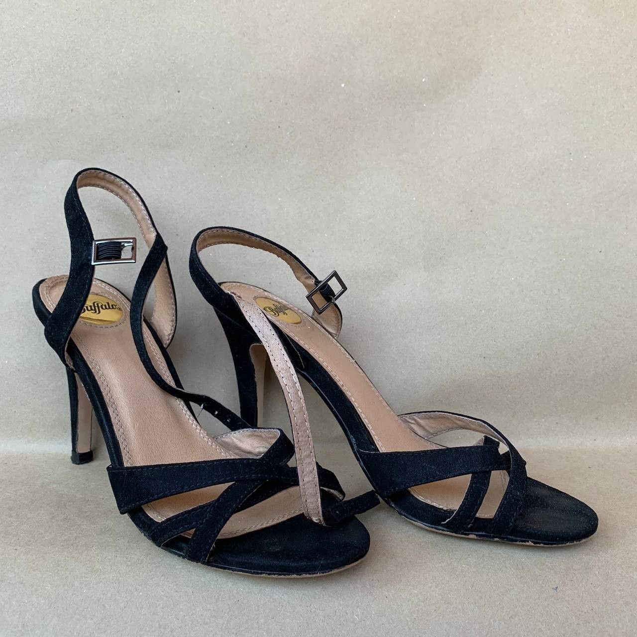 Buffalo London × Vintage Buffalo vintage Y2K black slingback sandals Size US 5 / IT 35 - 1 Thumbnail