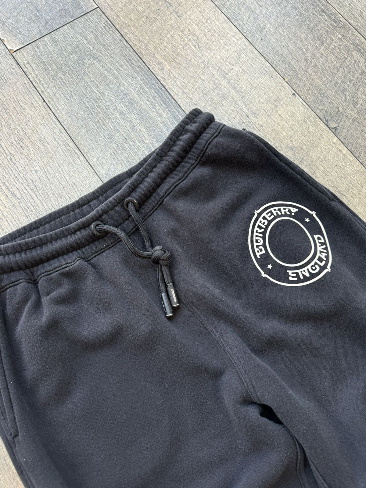 Burberry Burberry England Logo Black Sweatpants - Size Small Size US 32 / EU 48 - 2 Thumbnail
