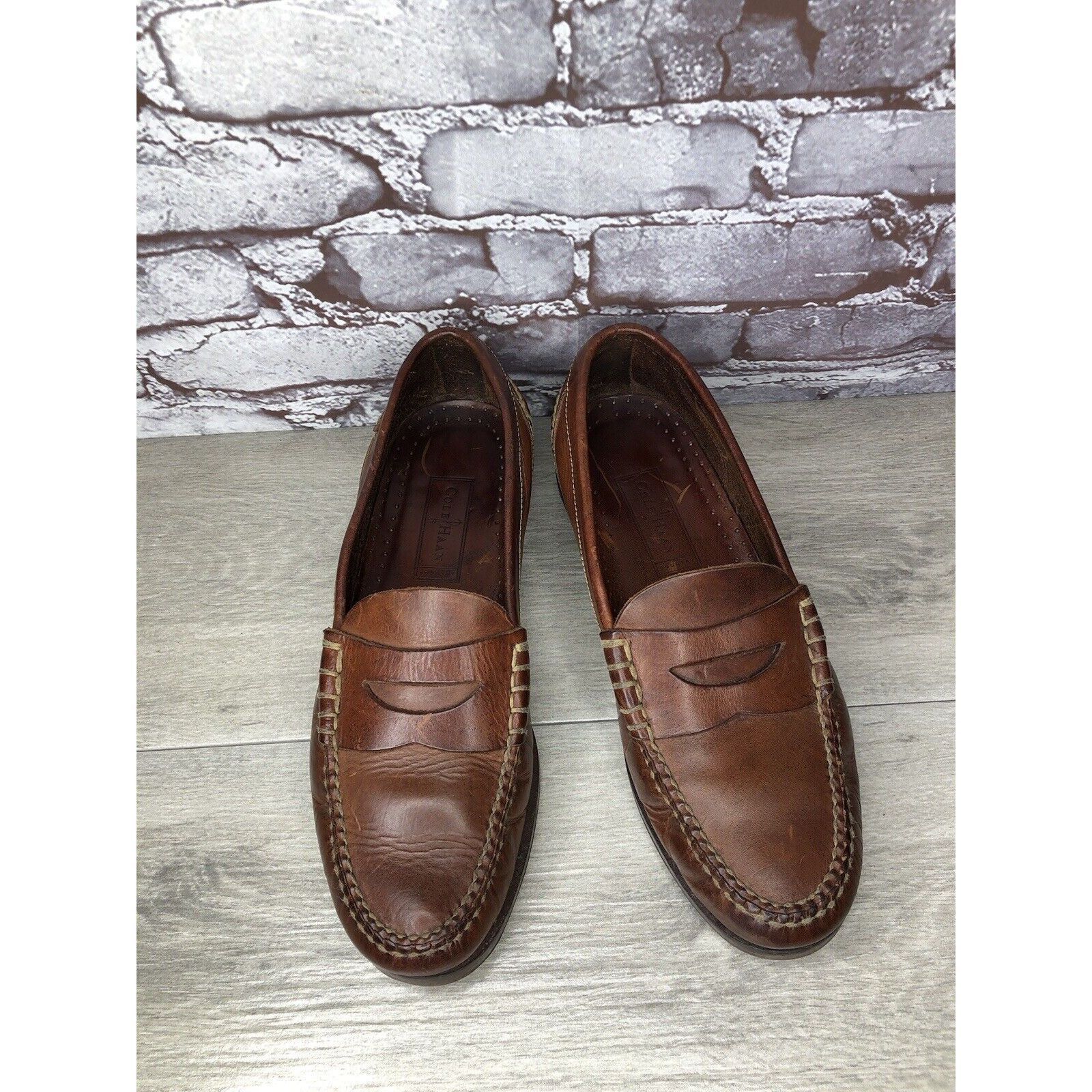 Cole Haan Cole Haan Dark Brown Leather Penny Loafers Casual Shoes Men’ Size US 11.5 / EU 44-45 - 15 Thumbnail