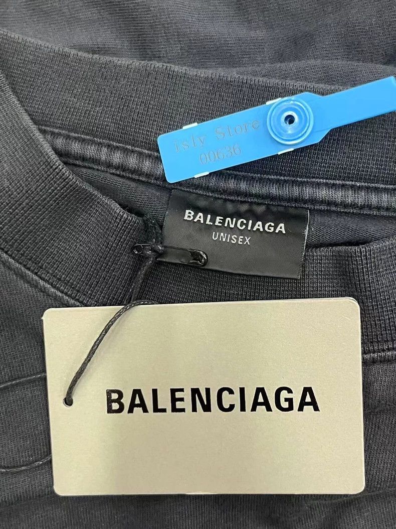 Balenciaga Balenciaga Logo monogrammed crewneck long-sleeve T-shirt Size US M / EU 48-50 / 2 - 5 Thumbnail
