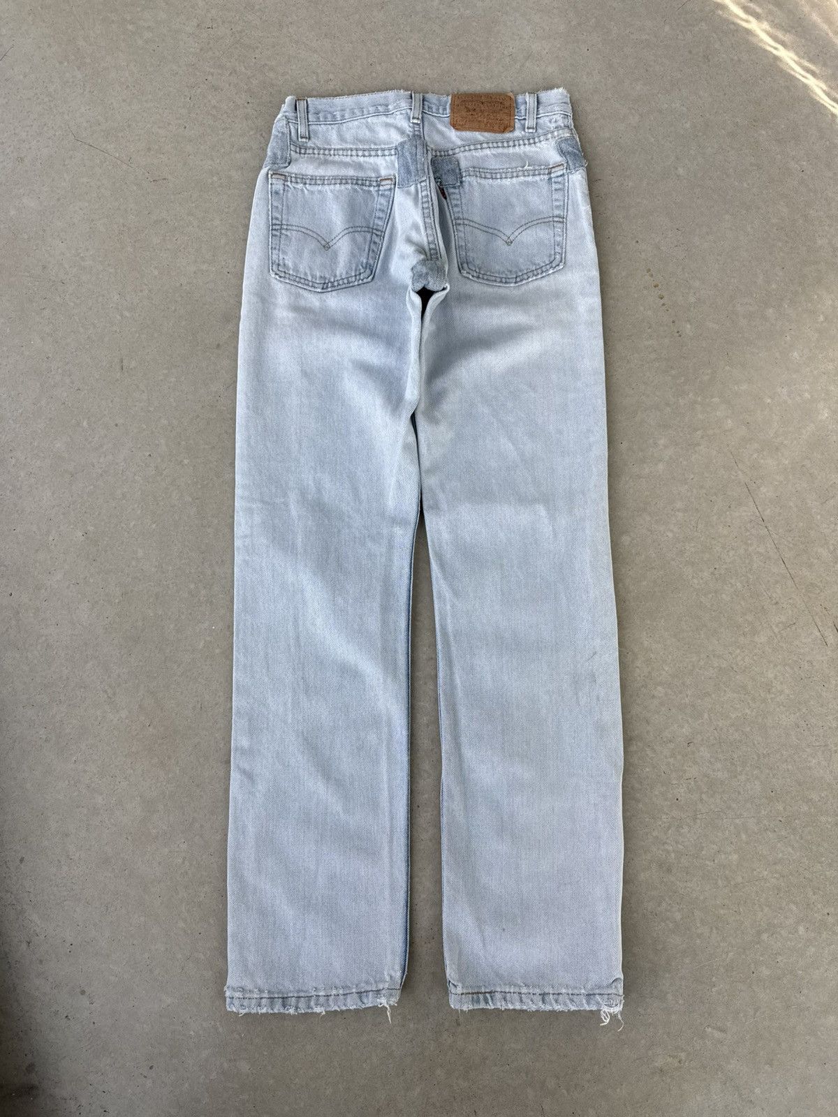Levi's × Vintage Vintage 1980s Levi’s 505 Patchwork Denim Jeans Size US 30 / EU 46 - 2 Thumbnail