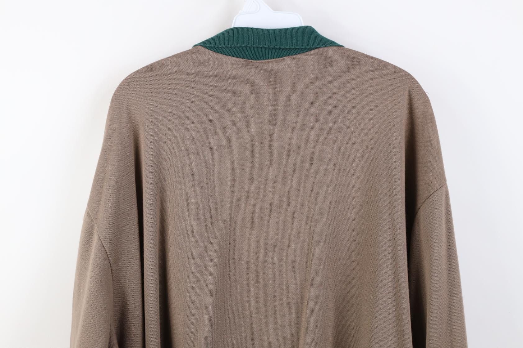 Vintage Vintage 90s Streetwear Fair Isle Collared Sweatshirt USA Size US XXL / EU 58 / 5 - 12 Thumbnail