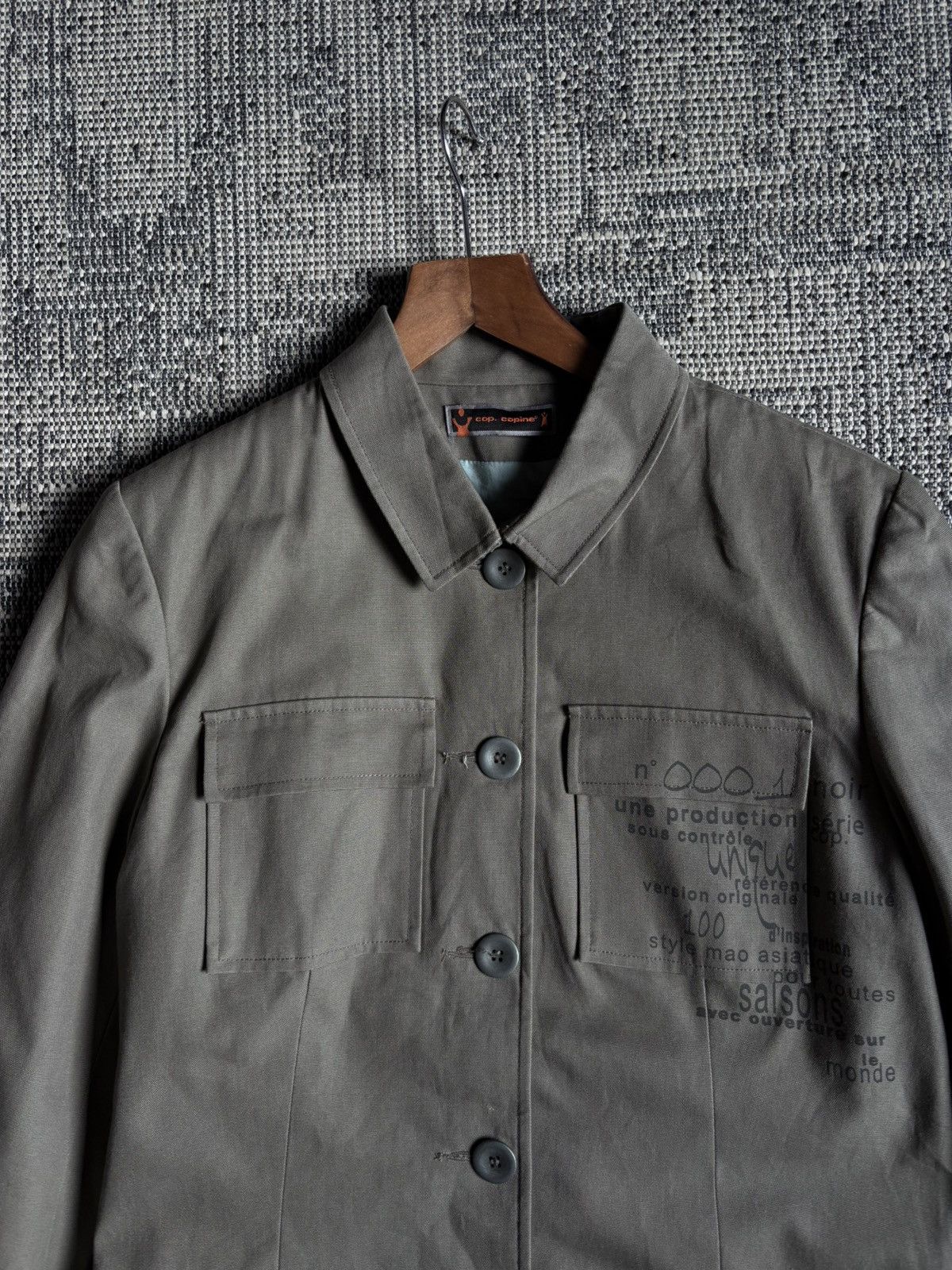 Cop Copine Cop Copine Y2K Vintage Military Olive Blazer Jacket Size M / US 6-8 / IT 42-44 - 3 Thumbnail
