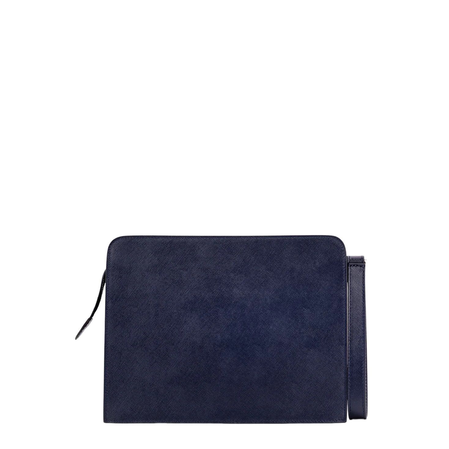 Kiton KITON Blue Leather Clutch New & Authentic Size ONE SIZE - 2 Thumbnail