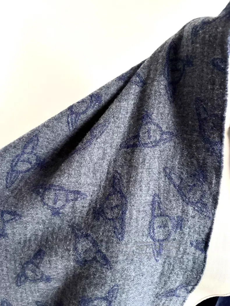 Vivienne Westwood Vivienne Westwood Used Saturn Print Grey Blue Double Sided Size ONE SIZE - 6 Thumbnail