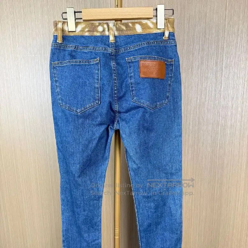Burberry Burberry Blue Cotton Slim Jeans for Women. Size 23" - 2 Thumbnail
