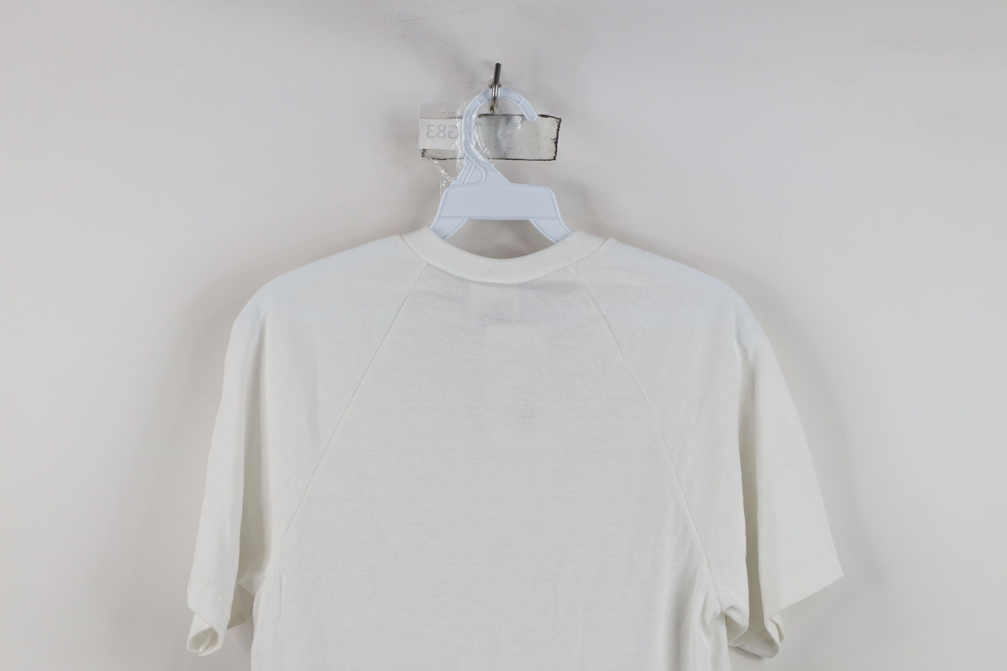 Vintage Deadstock Vintage 80s 90s Bike Henley T-Shirt White USA Size US S / EU 44-46 / 1 - 12 Thumbnail