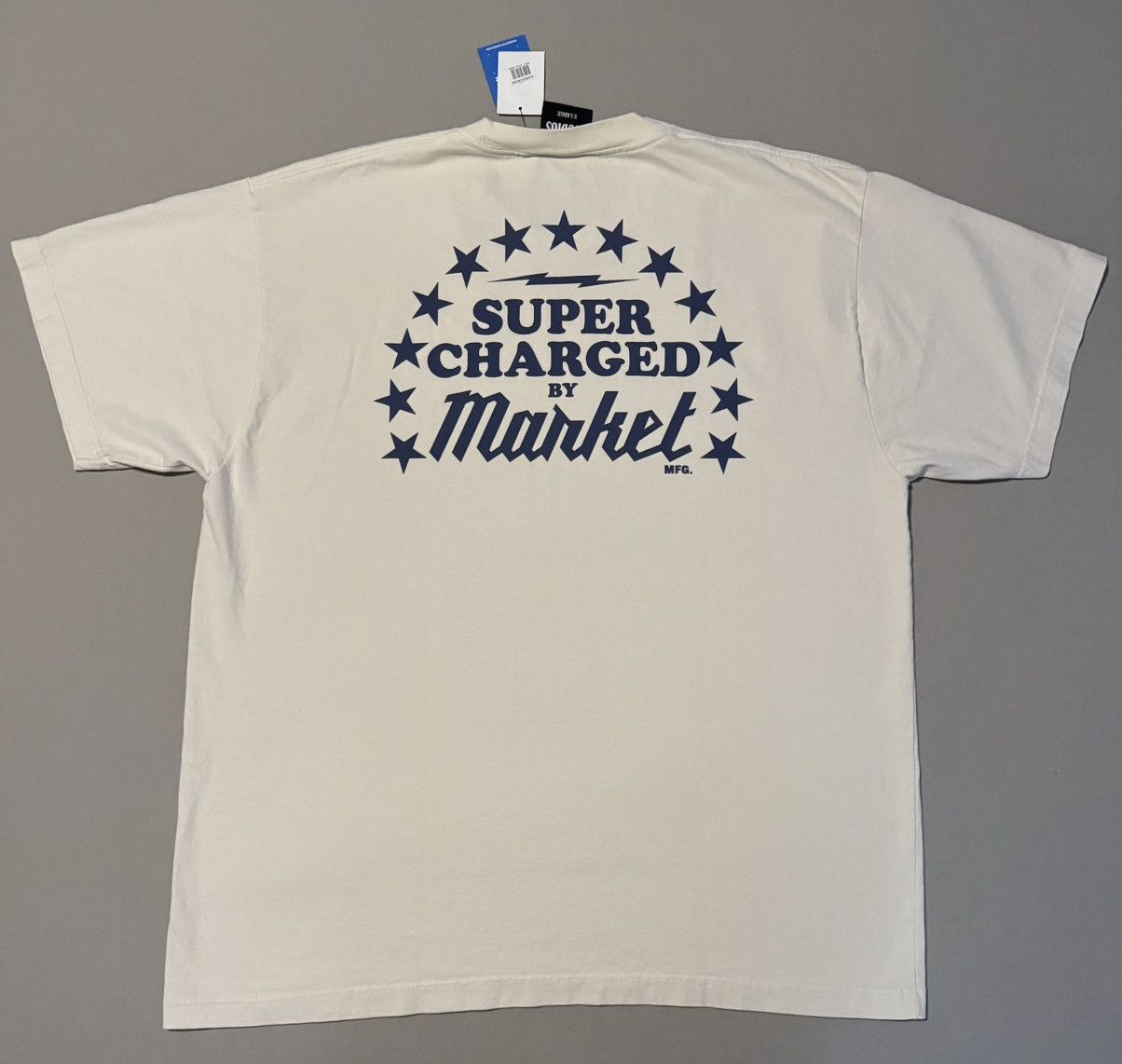 Market Chinatown Market Studios Supercharged Tee T-Shirt Unbleached Size US XL / EU 56 / 4 - 8 Thumbnail