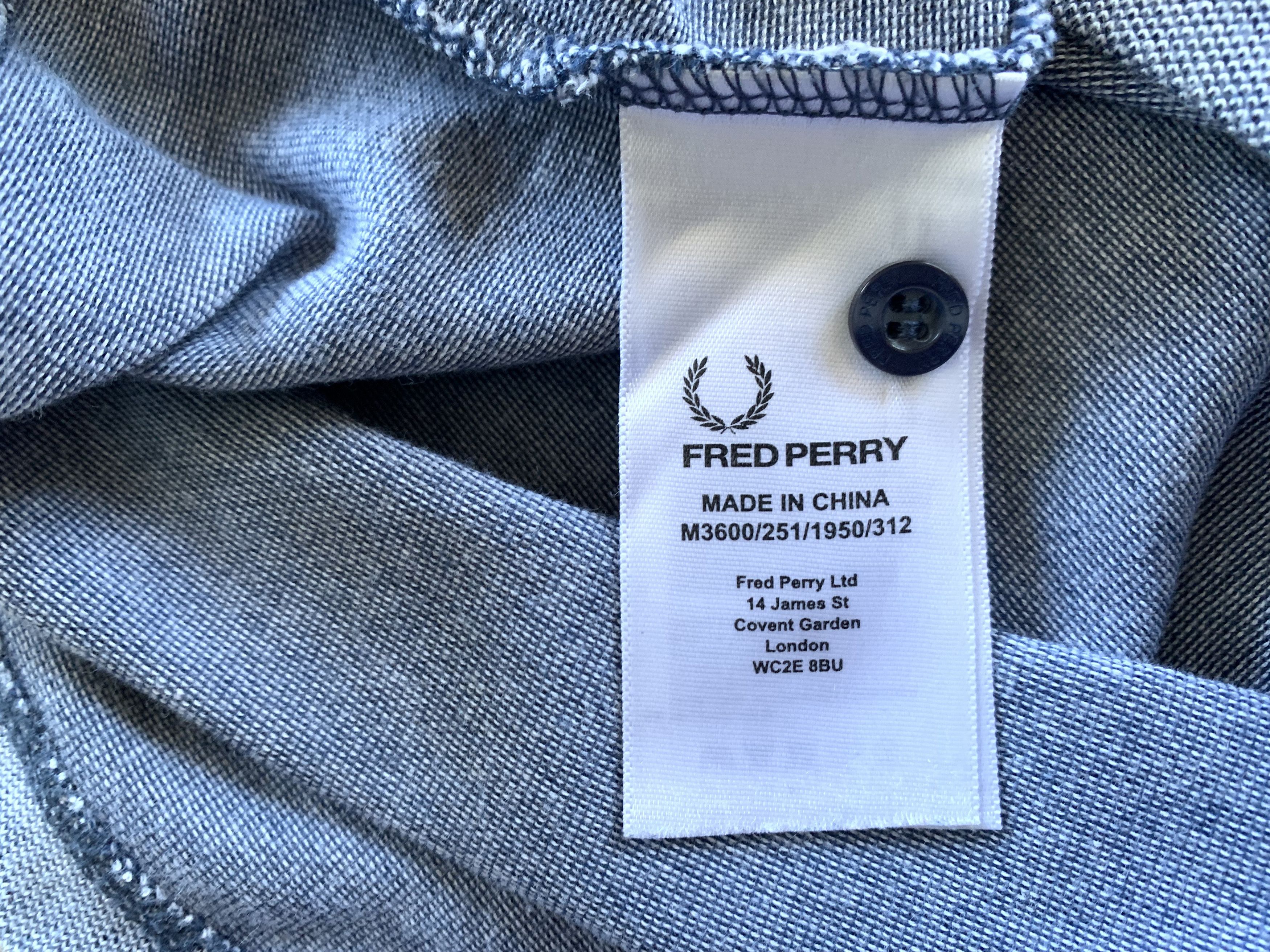 Fred Perry × Vintage Fred Perry Slim Fit Cotton Light Blue Polo Size US XS / EU 42 / 0 - 6 Thumbnail