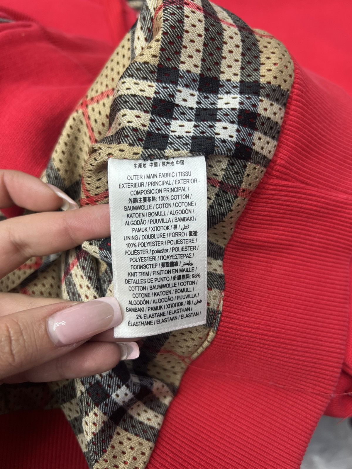 Burberry Burberry Red Zipper Hoodie Size US XL / EU 56 / 4 - 14 Thumbnail