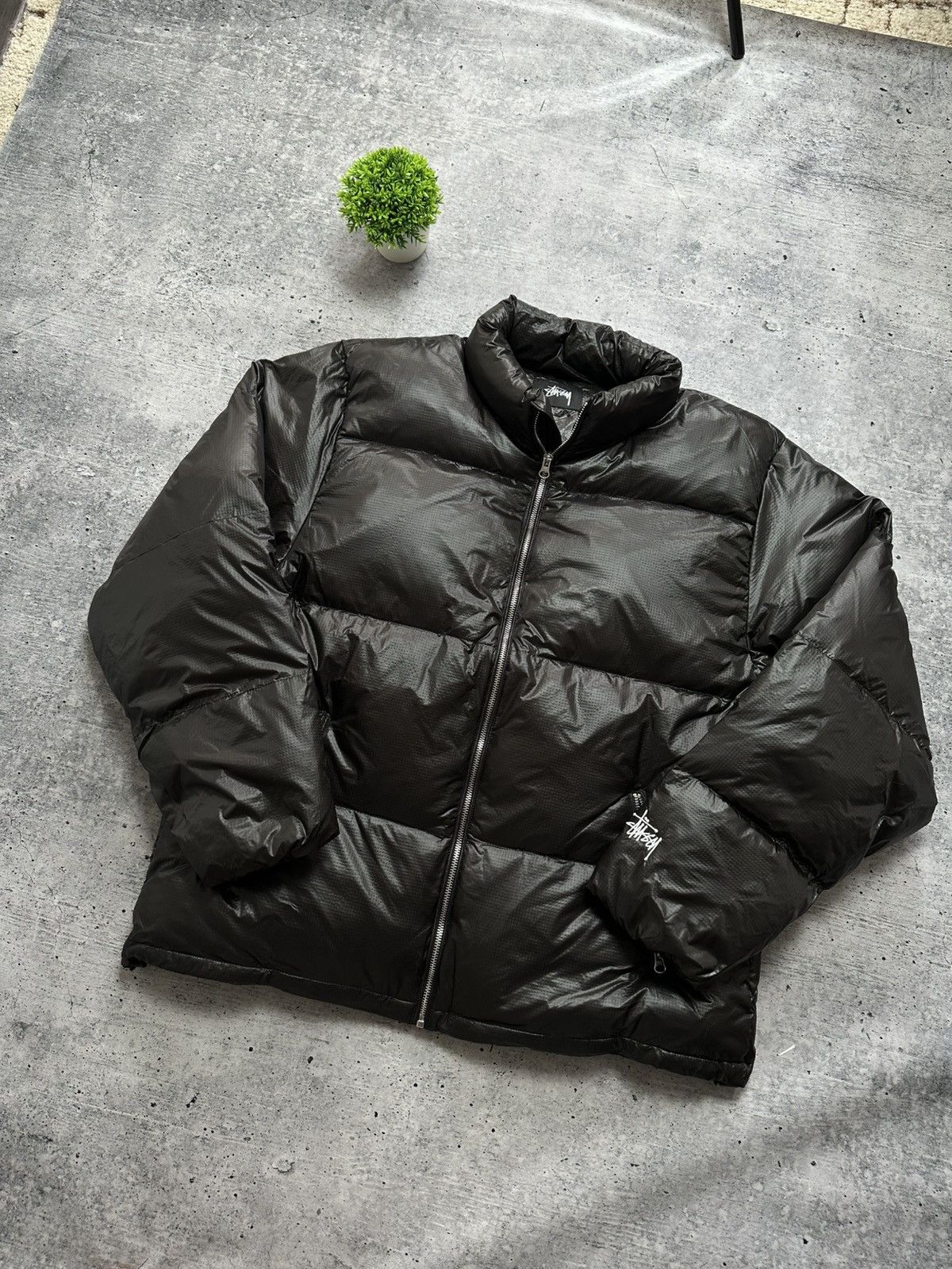 Stussy Stussy Nylon Micro Ripstop Y2K Waterproof Down Puffer Jacket Size US L / EU 52-54 / 3 - 3 Thumbnail