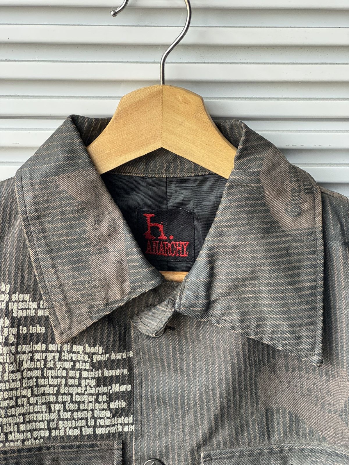 Japanese Brand Hato Anarchy Wax Punk Riot Poem Blazer Jacket Size US M / EU 48-50 / 2 - 12 Thumbnail