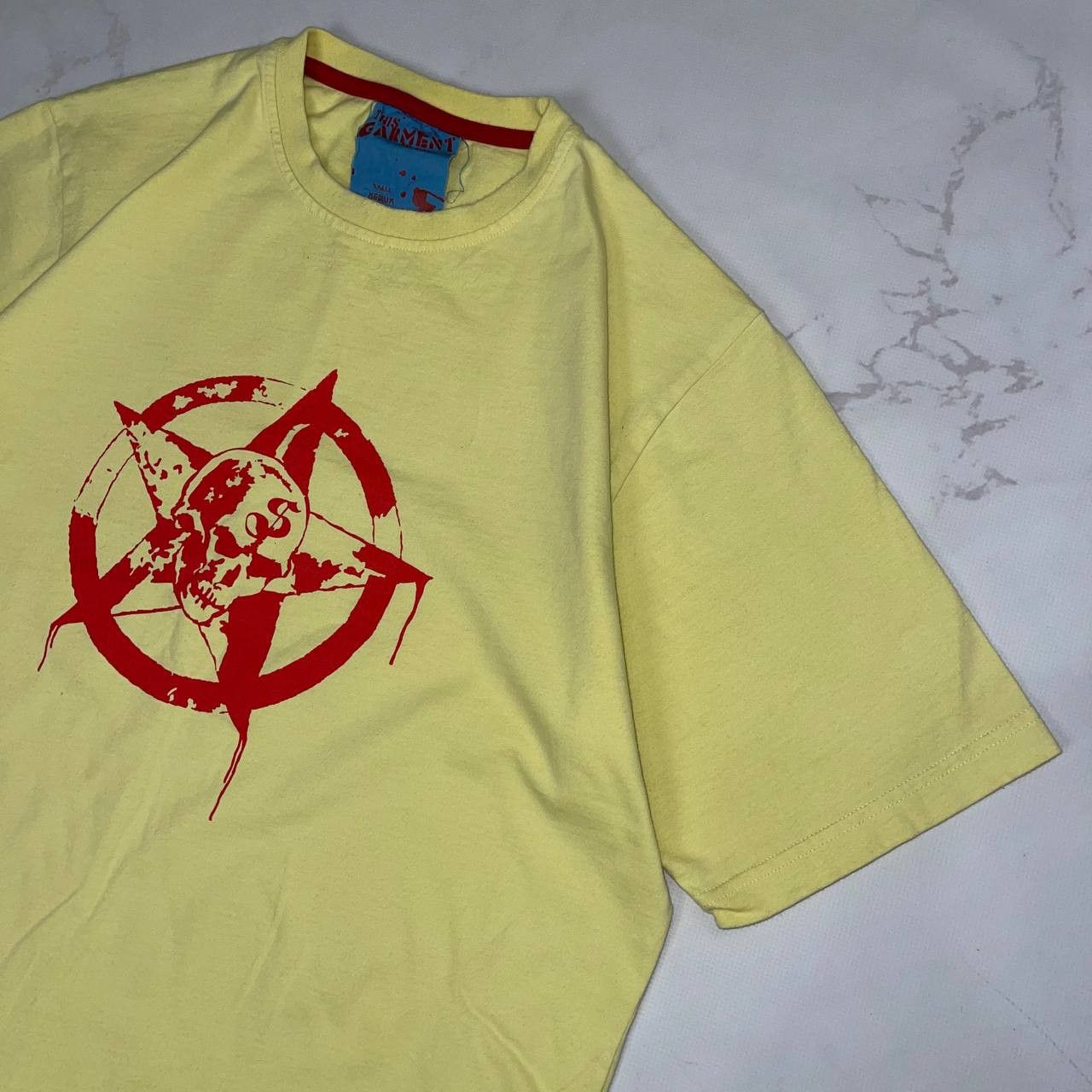 Vintage Seventyseven T Shirt Mens Size Large Skull sectarian circle Size US L / EU 52-54 / 3 - 4 Thumbnail