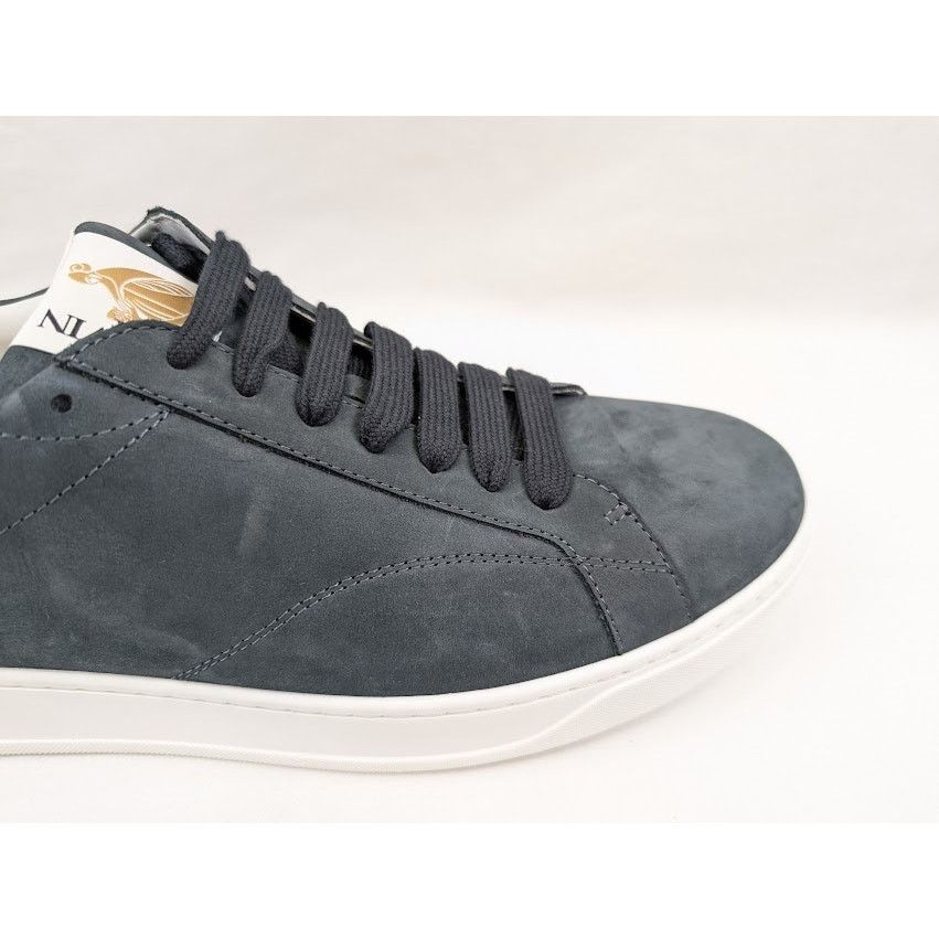 Lanvin o1rshd1 DDB0 Low-Top Sneakers in Navy Blue Size US 13 / EU 46 - 3 Thumbnail