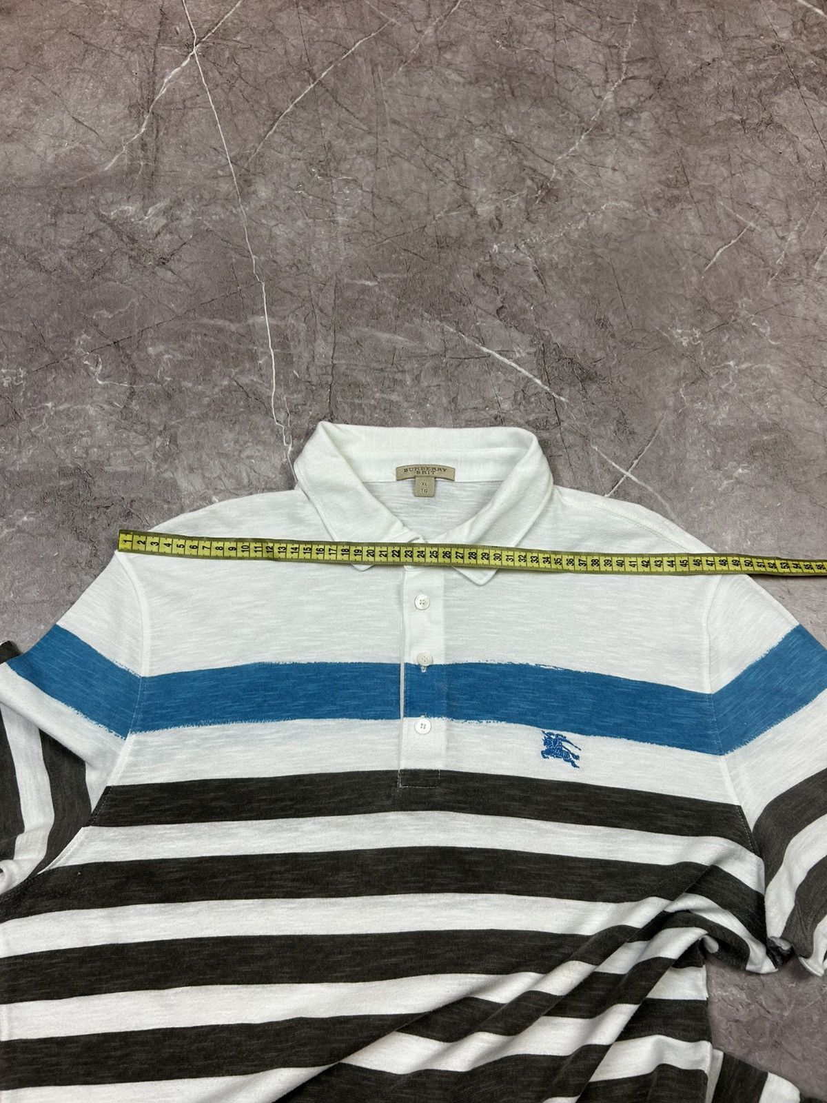 Burberry Burberry Striped Polo Shirt Size US XL / EU 56 / 4 - 12 Thumbnail
