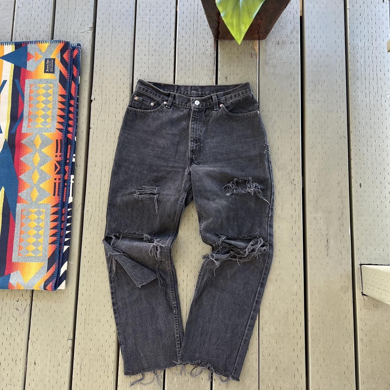 Levi's × Vintage Vintage 90s Levis 512 Black Jeans Size US 30 / EU 46 - 4 Thumbnail