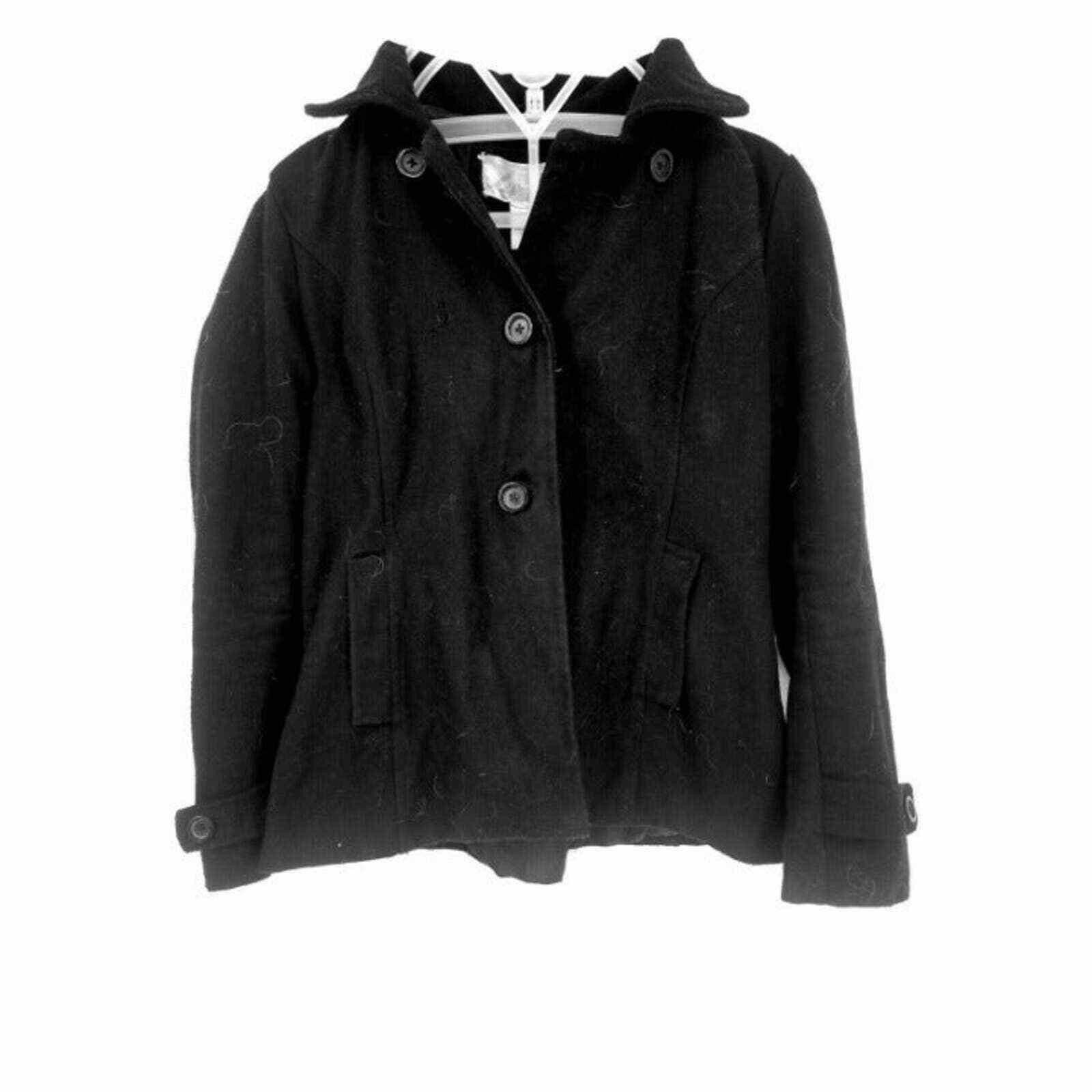 Other Lipstick Black Pea Coat Fall Winter Jacket Coat Warm Size Sm Size S / US 4 / IT 40 - 1 Thumbnail