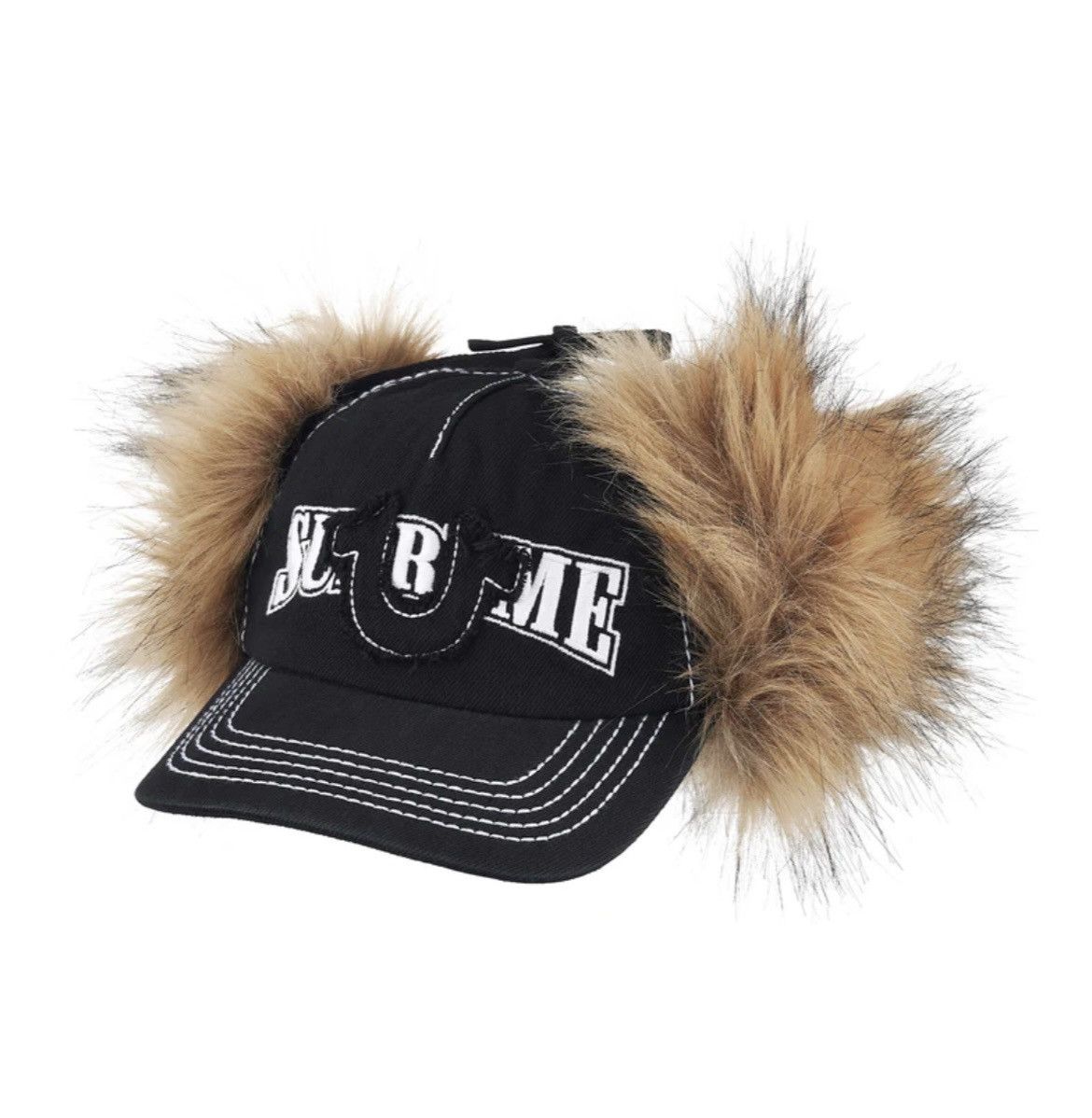 Supreme × True Religion Supreme x True Religion Earflap 5 Panel Black S/M Size ONE SIZE - 3 Thumbnail