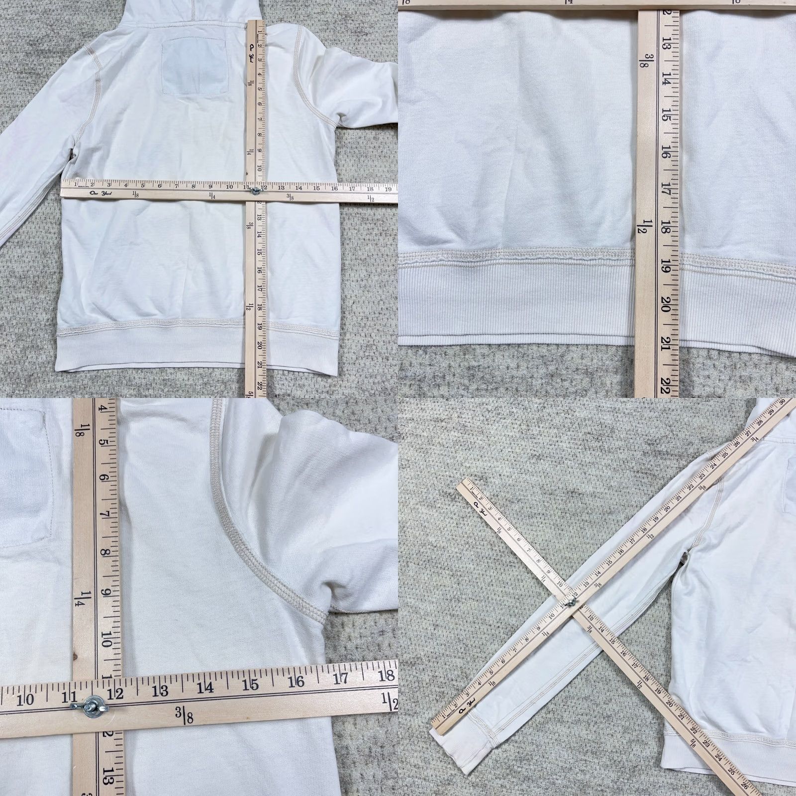 Abercrombie & Fitch Vintage Abercrombie & Fitch Hoodie Women M White Logo Pullover Fashion Sweatshirt Grunge Size M / US 6-8 / IT 42-44 - 9 Thumbnail