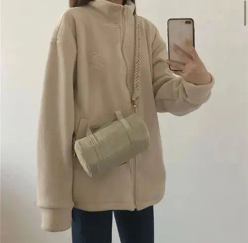 Japanese Brand Women Korean Fashion Y2K Style Casual Sweatshirts Thick Size ONE SIZE - 4 Thumbnail