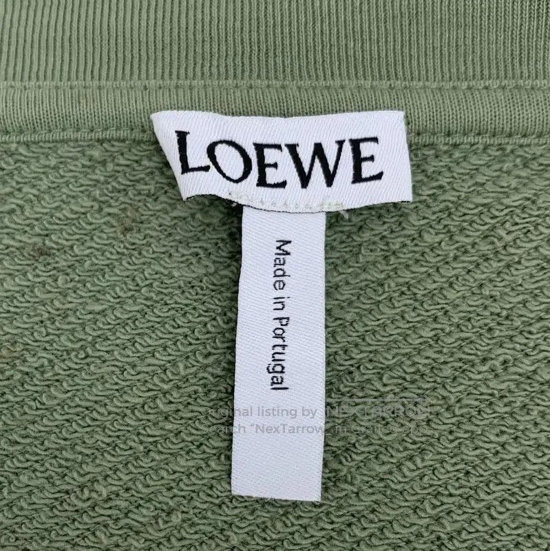 Loewe Loewe Green Cotton Women's Sweatshirt . Size L / US 10 / IT 46 - 4 Thumbnail