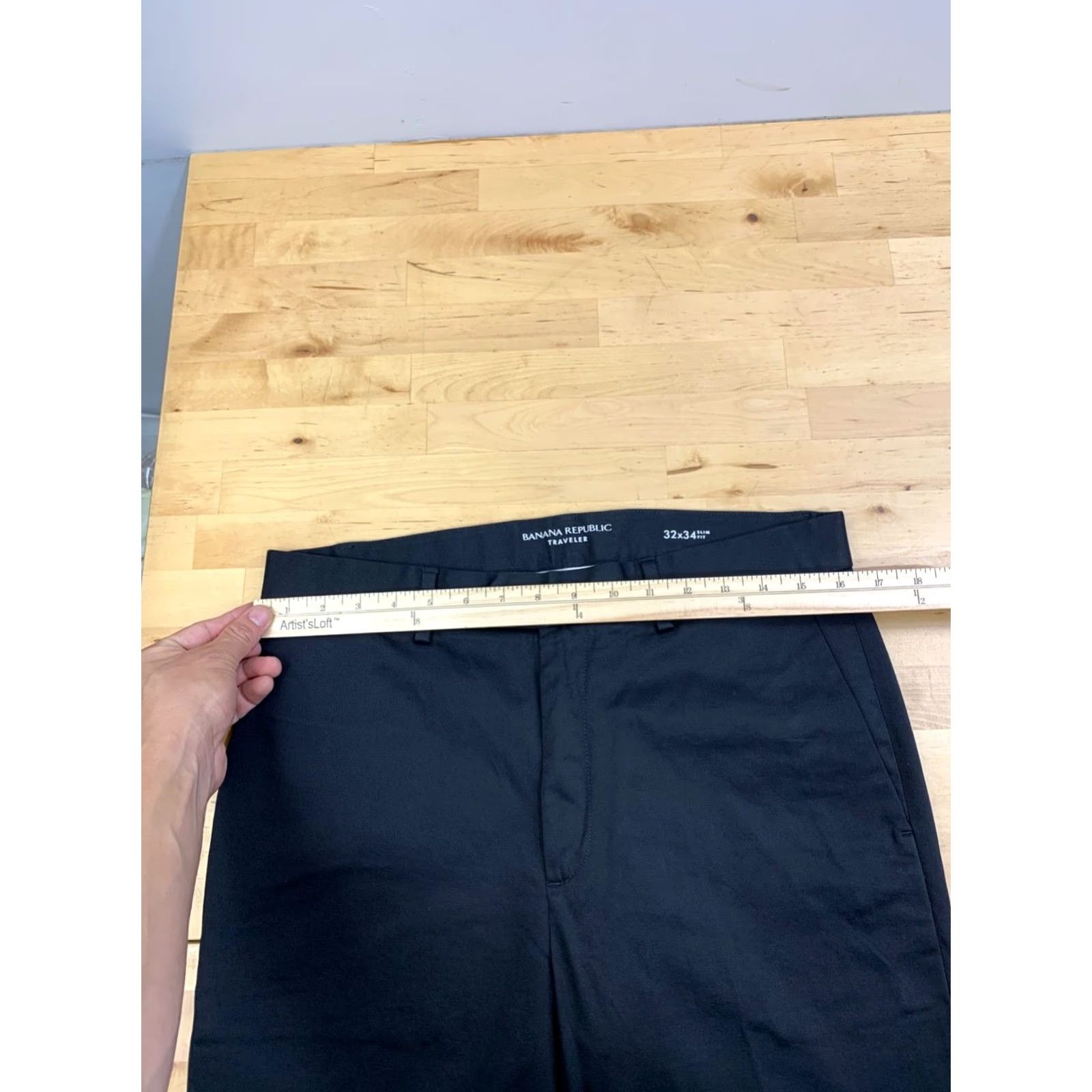 Banana Republic Banana Republic Traveler Pants Men 32x34 Black Slim Stretch Casual 13088 Size US 32 / EU 48 - 6 Thumbnail
