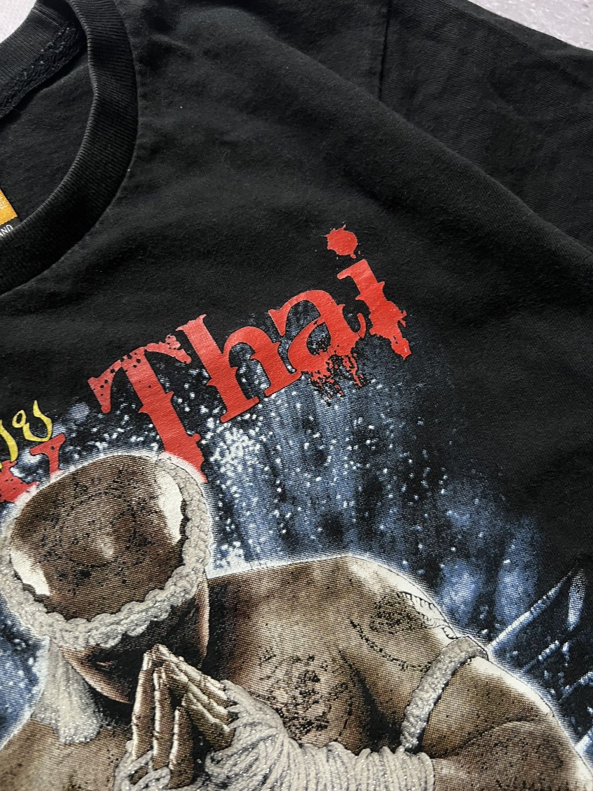 Other Muay Thai Thailand Boxing Graphic T-Shirt Sz M Short Length Size US M / EU 48-50 / 2 - 5 Thumbnail